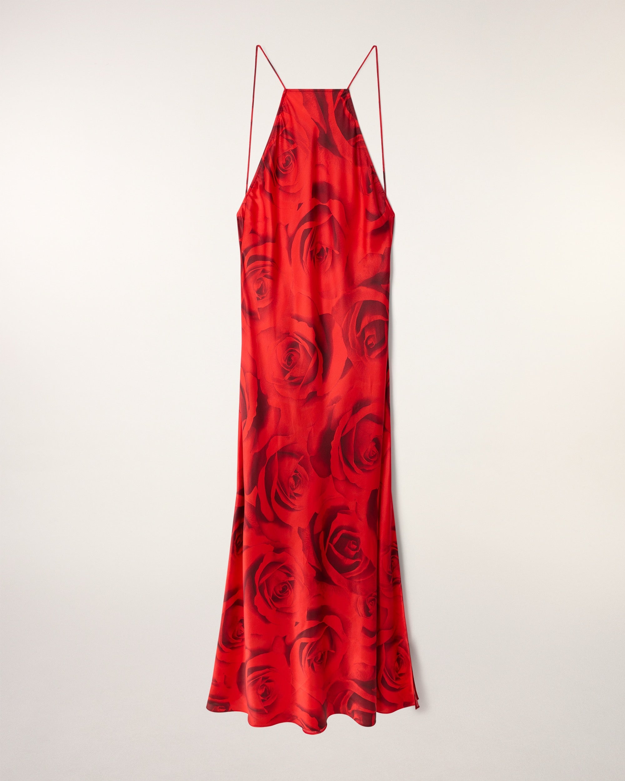 Backless Long Strappy Dress (S26/ FEMME/ Wild Rose Heat)