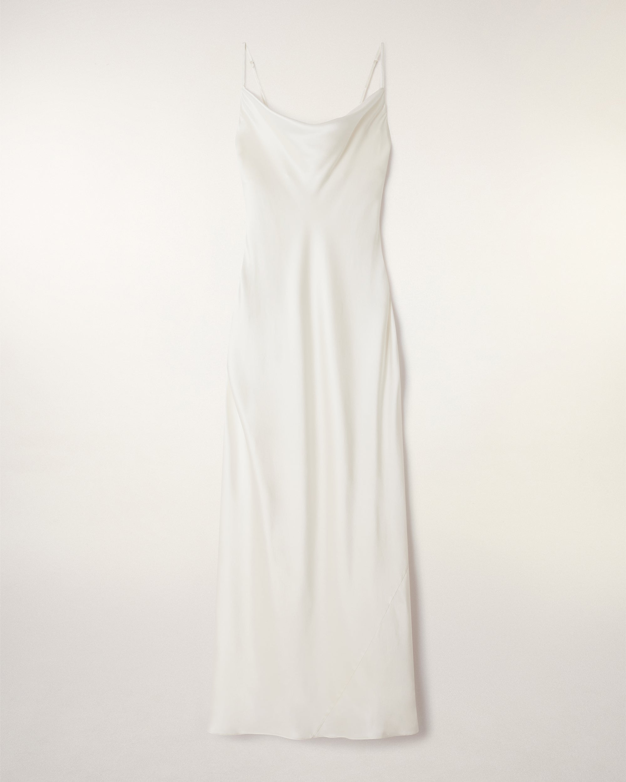 Cowl Neck Strappy Long Dress (S26 / FEMME / Ecru)