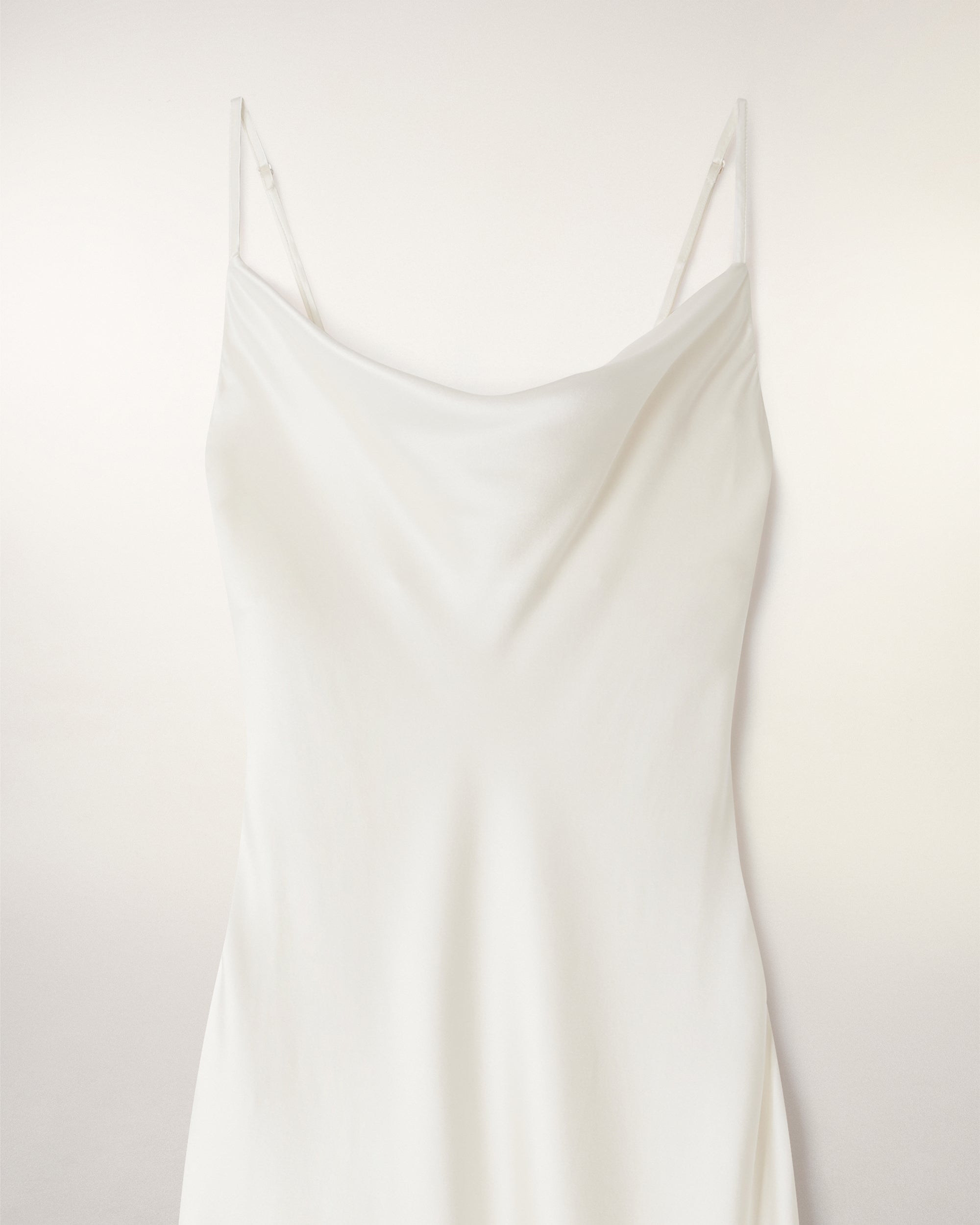 Cowl Neck Strappy Long Dress (S26 / FEMME / Ecru)