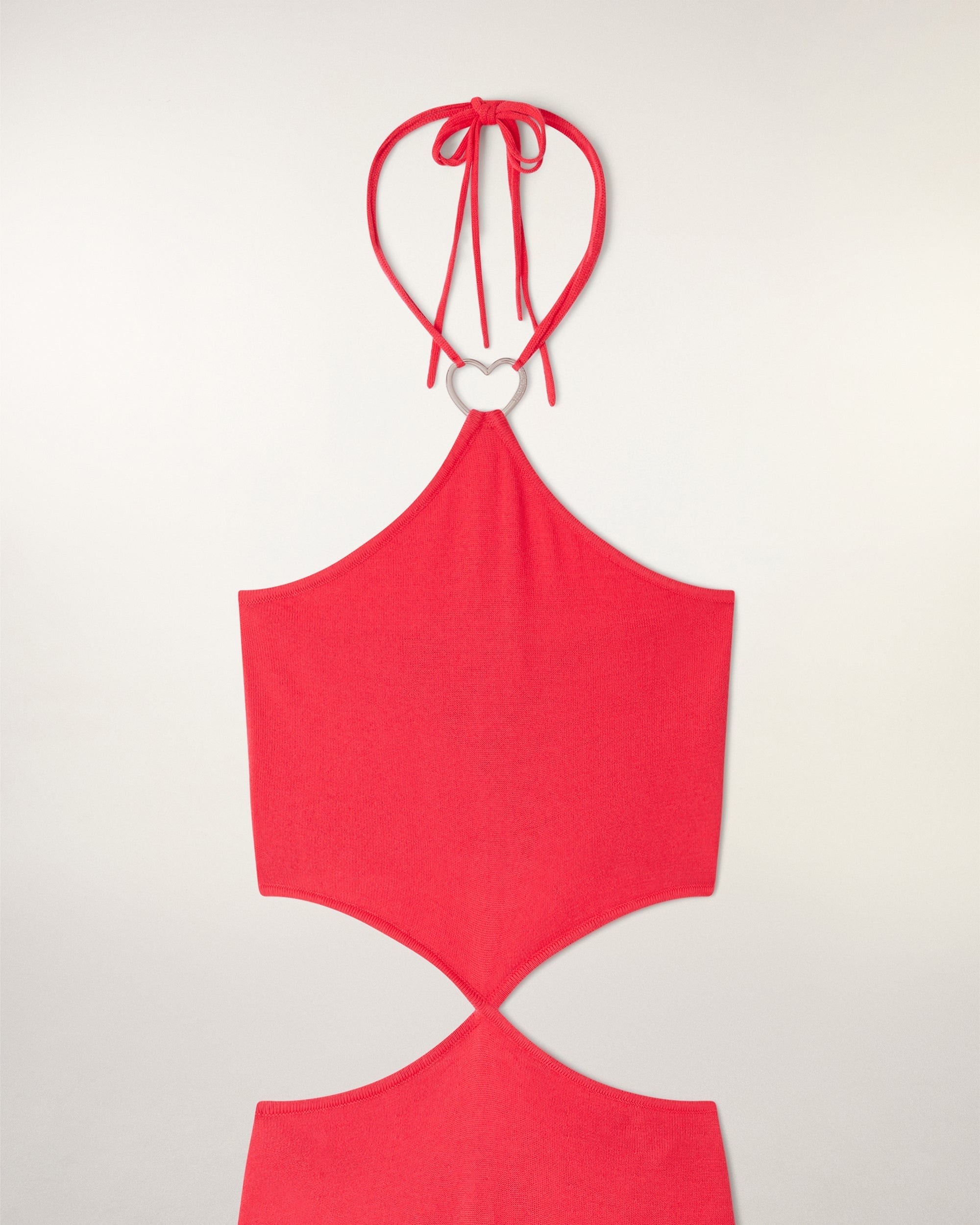 Jewel Heart Cut-Out Long Dress (S26 / FEMME / Love Coral / RWS)