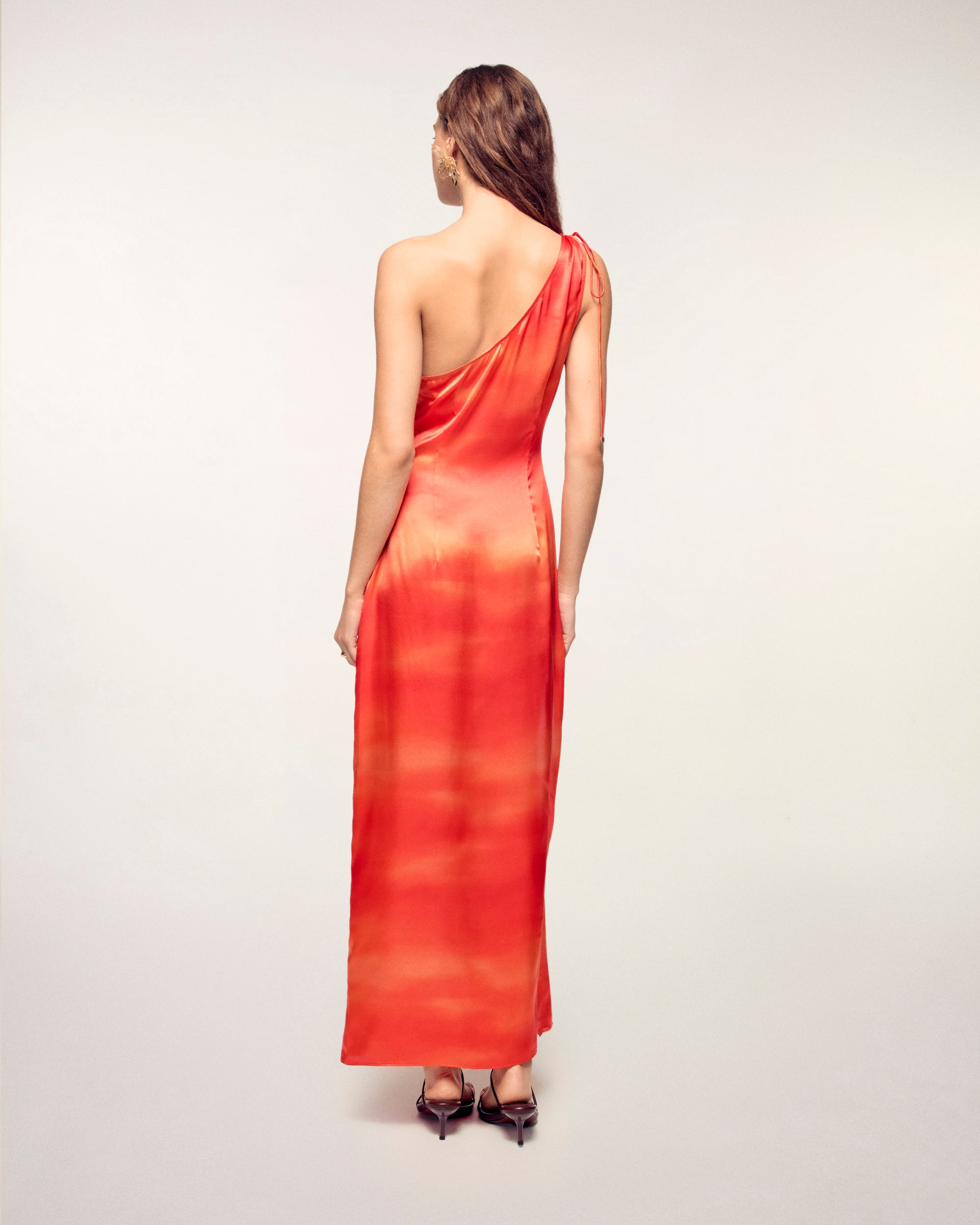 Asymmetric Long Dress (S26 / FEMME / Sunset Samba)