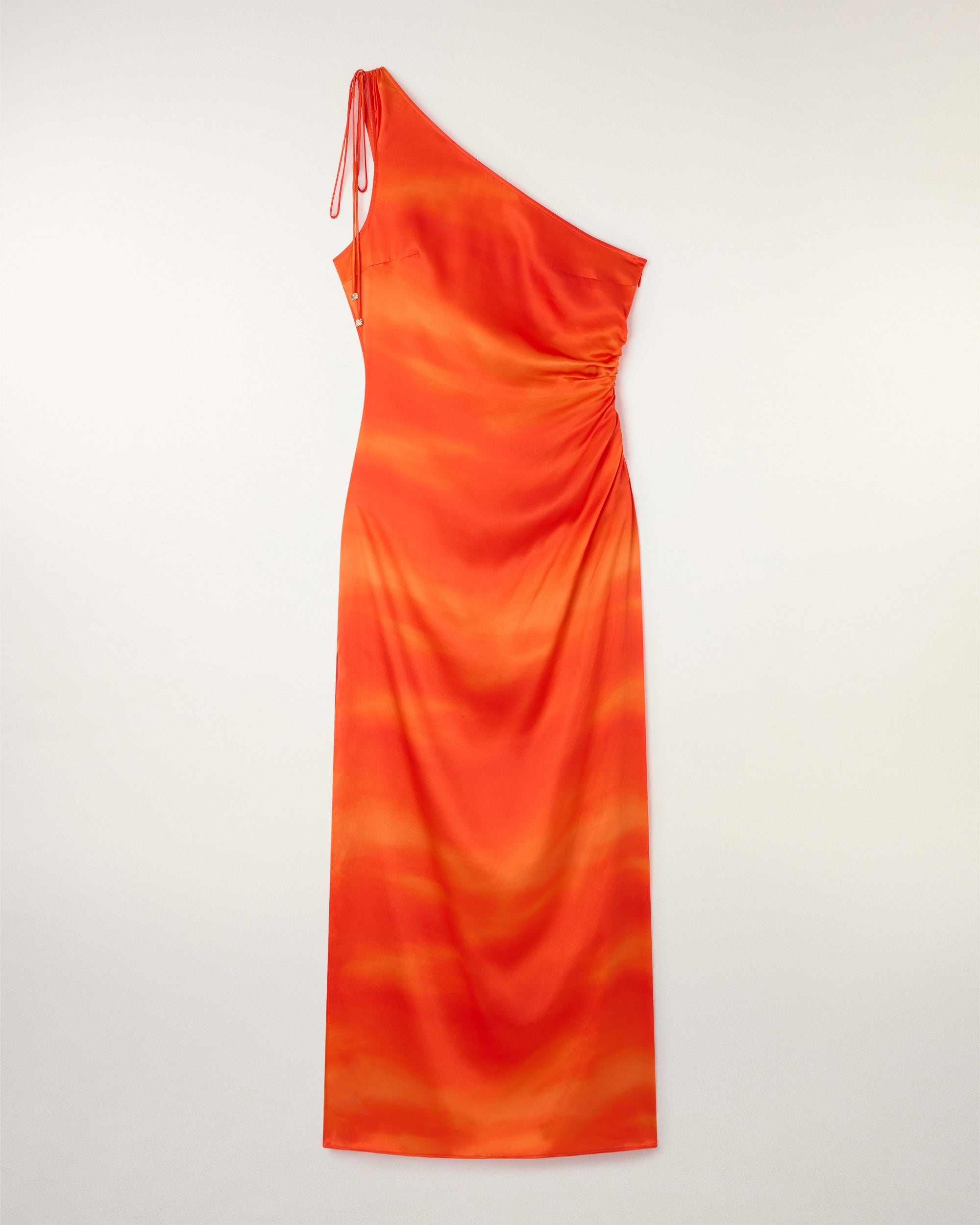 Asymmetric Long Dress (S26 / FEMME / Sunset Samba)