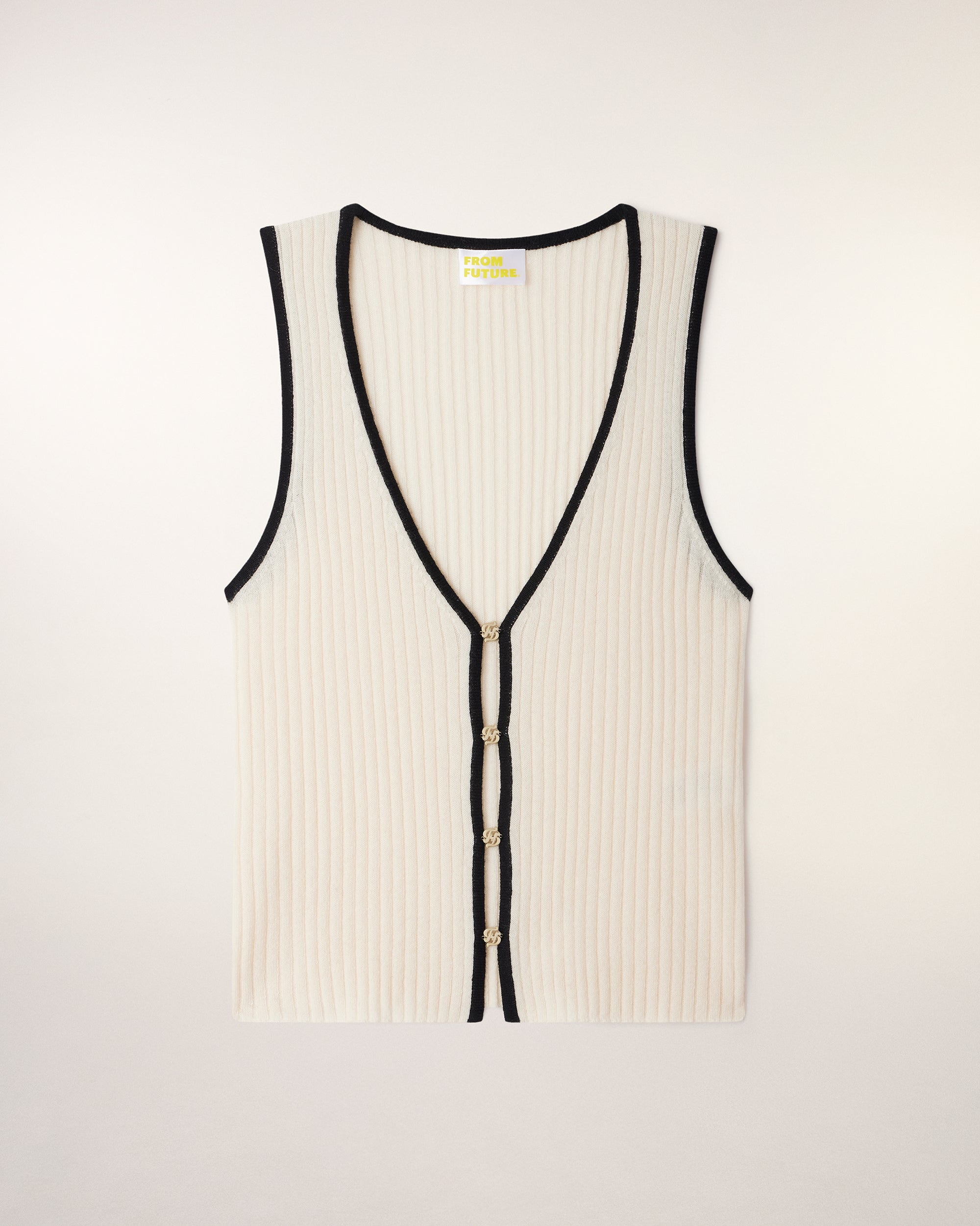 Jewel Strap Top (S26 / FEMME / Ecru)