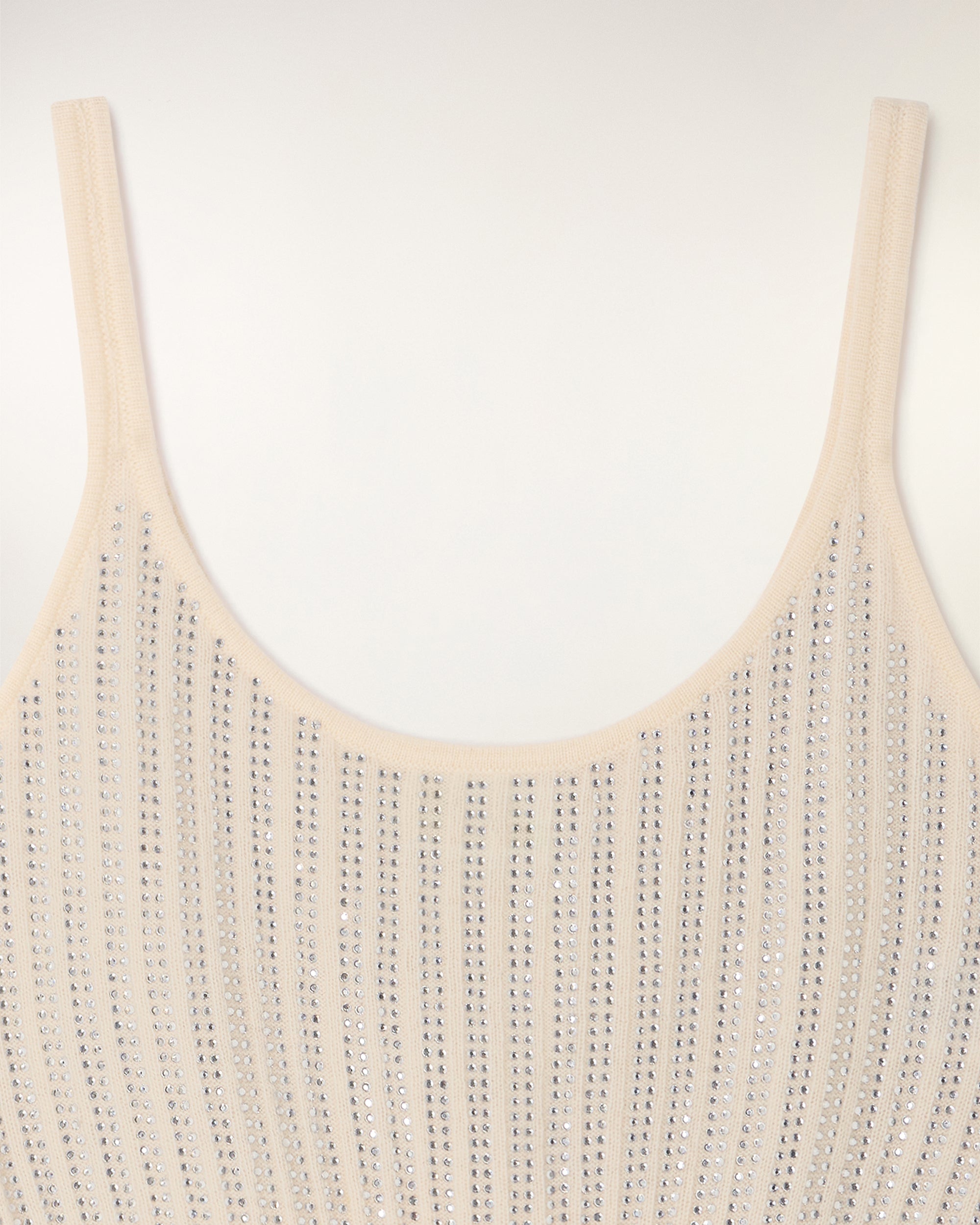 Rhinestone Bralette Top (S26 / FEMME / Ecru)