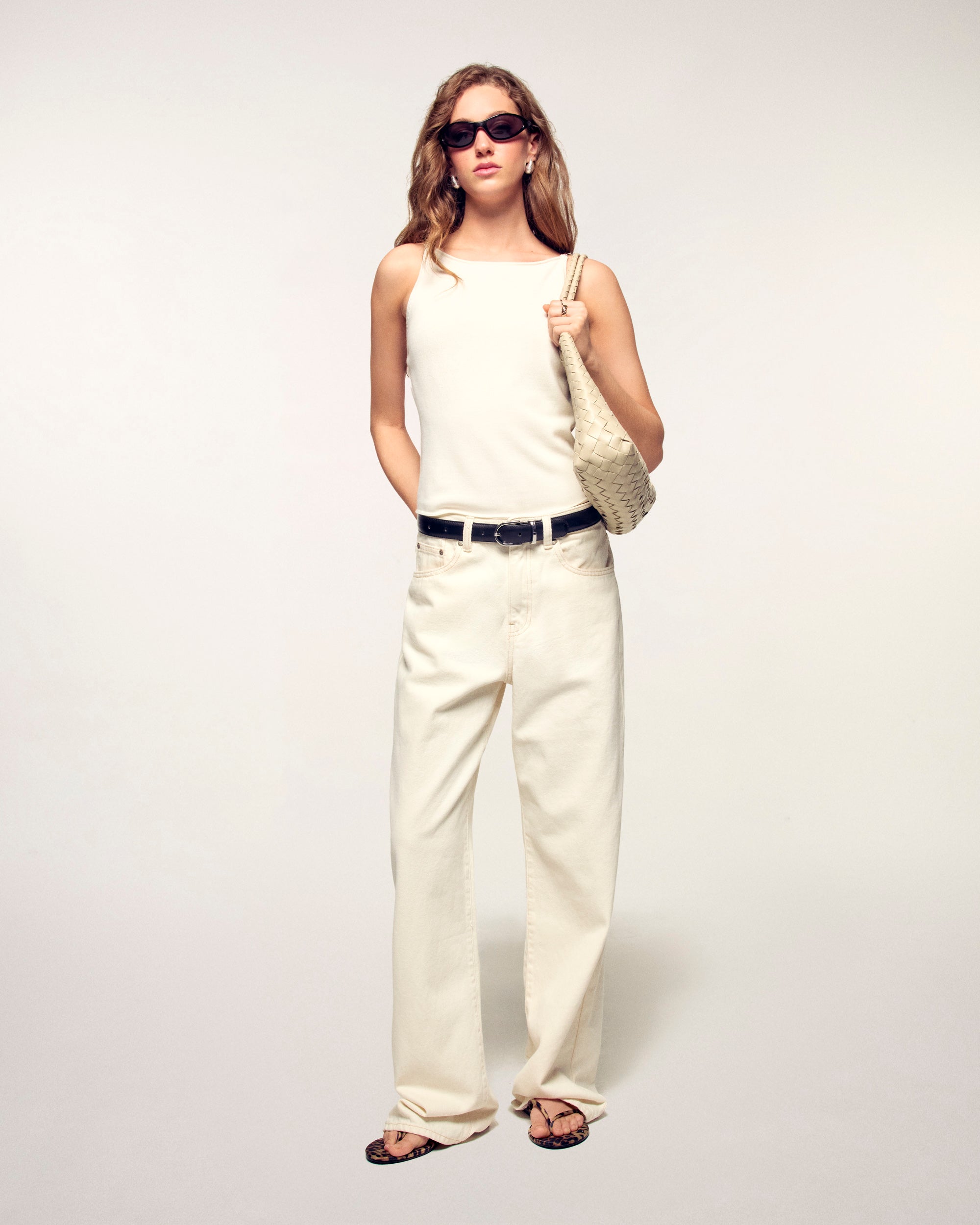 Jewel Detail Tank Top (S26 / FEMME / Ecru / RWS)