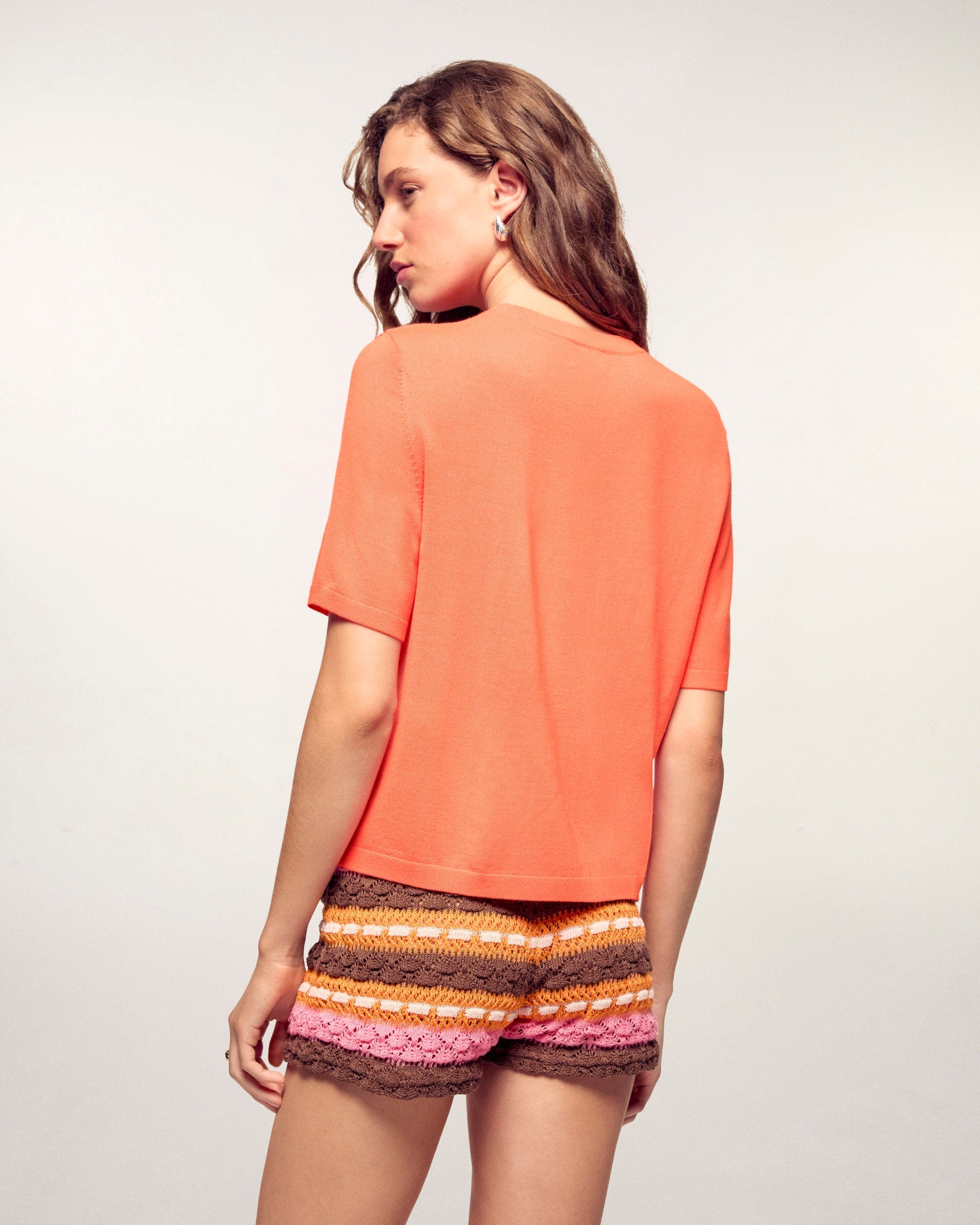 "Copacabana Future Club" Short Sleeve Top (S26 / FEMME / Fire Orange / RWS)