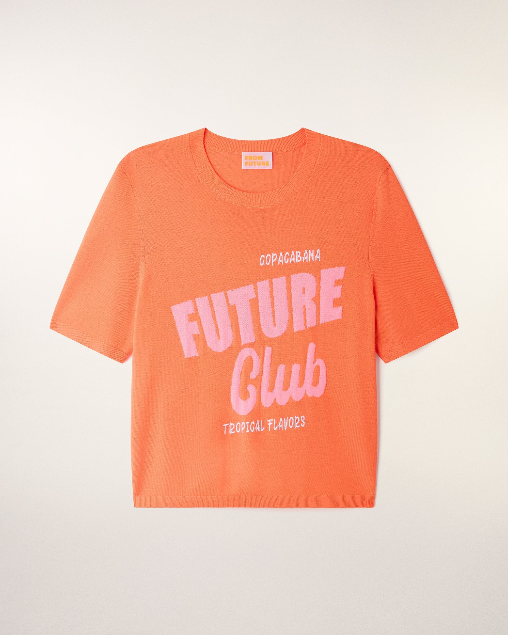 "Copacabana Future Club" Short Sleeve Top (S26 / FEMME / Fire Orange / RWS)
