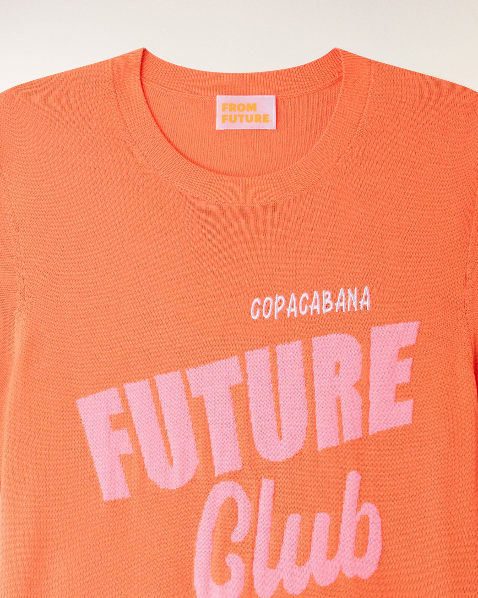 "Copacabana Future Club" Short Sleeve Top (S26 / FEMME / Fire Orange / RWS)