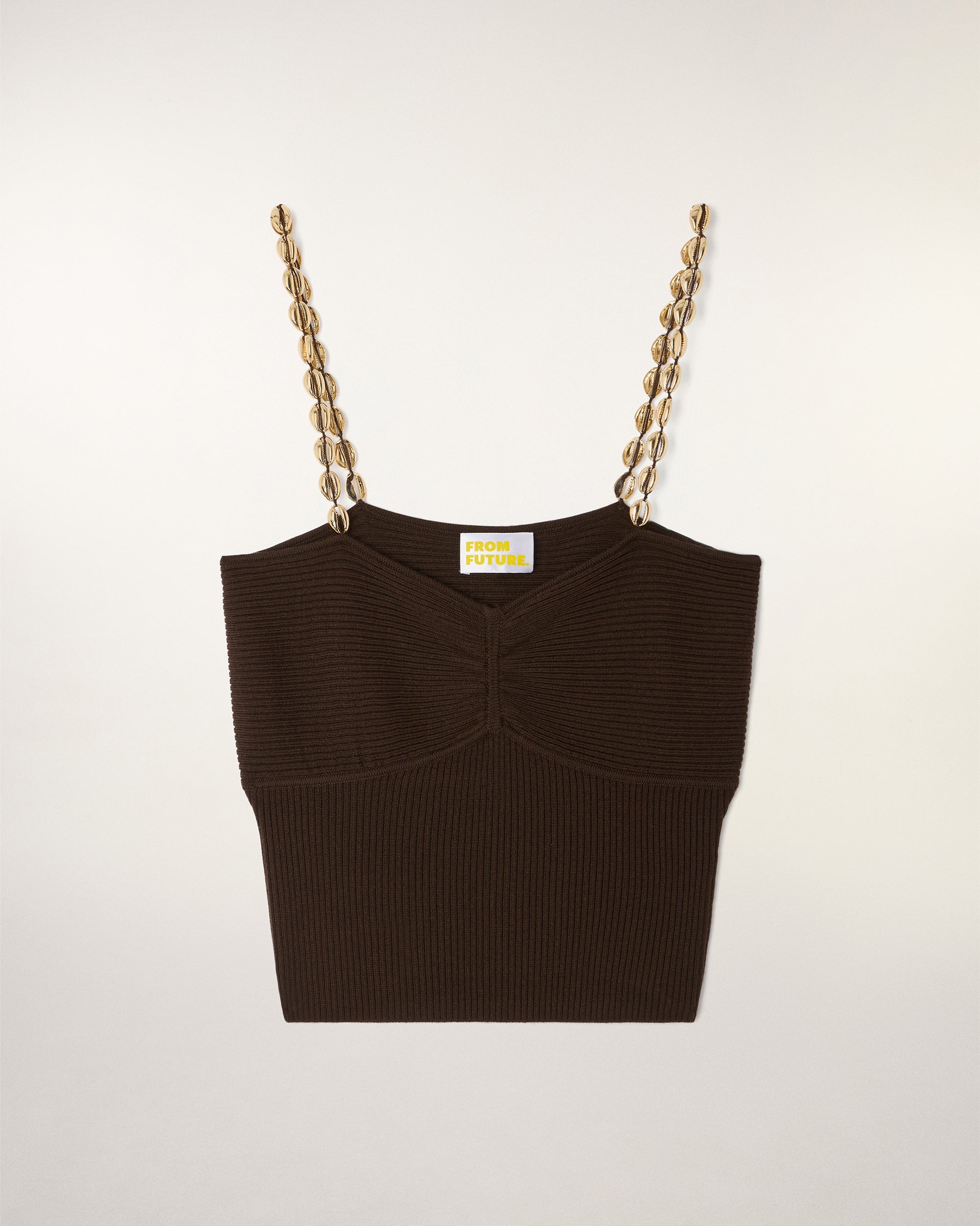 Shell Strap Top (S26 / FEMME / Chocolat)