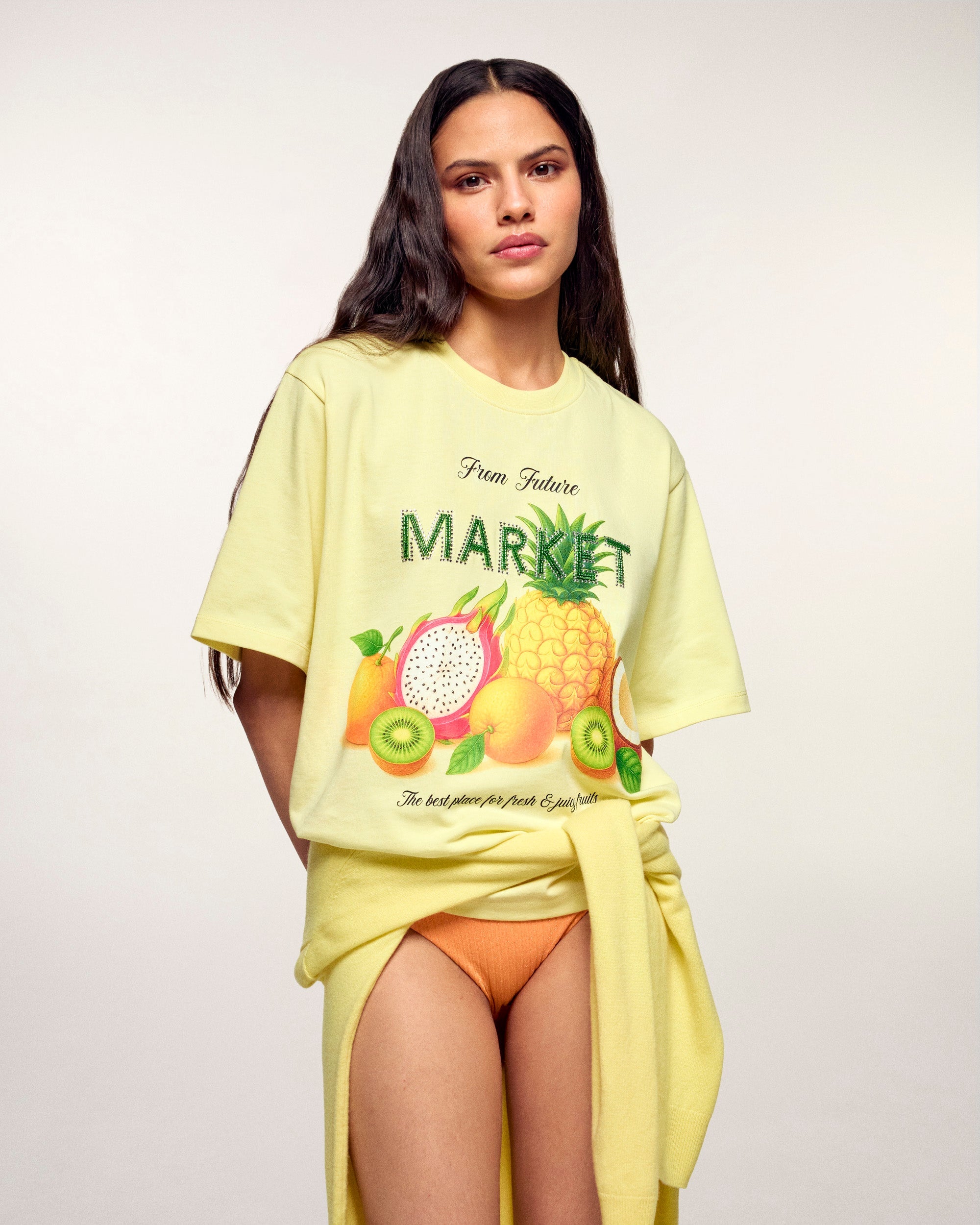Crewneck Short Sleeve T-shirt (S26 / FEMME / Star yellow)