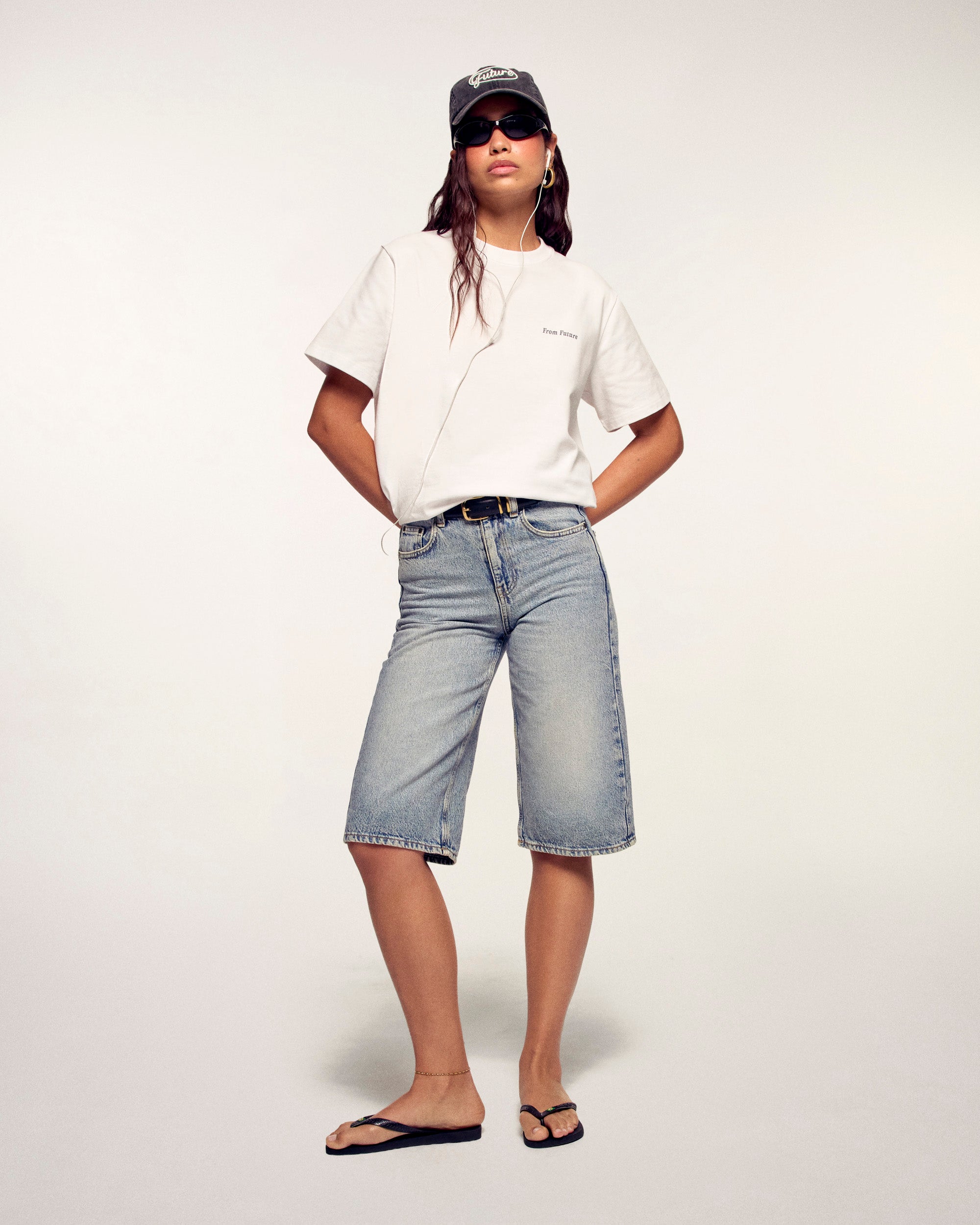 "Summer Cruising" Printed T-Shirt (S26 / FEMME / Blanc)