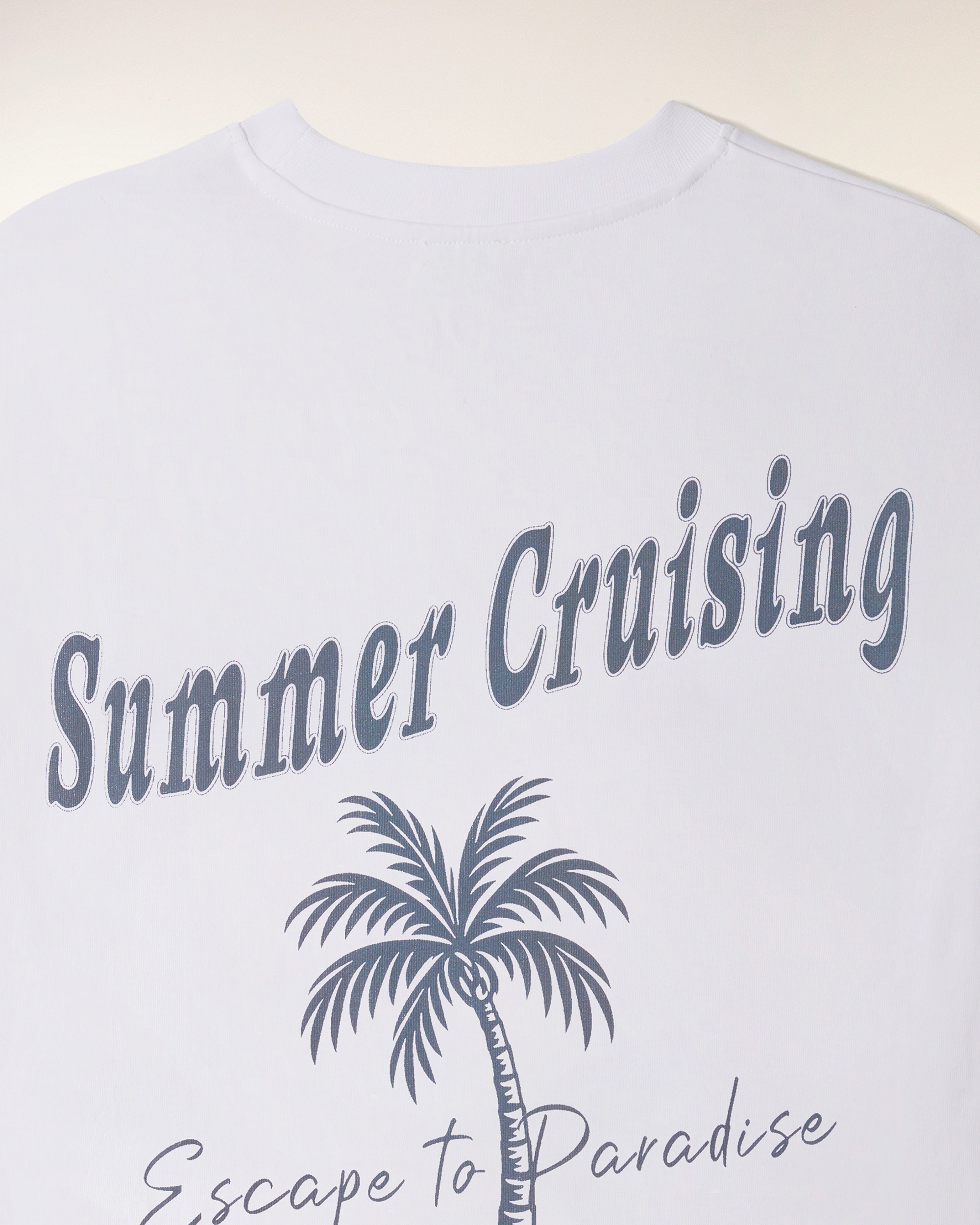"Summer Cruising" Printed T-Shirt (S26 / FEMME / Blanc)