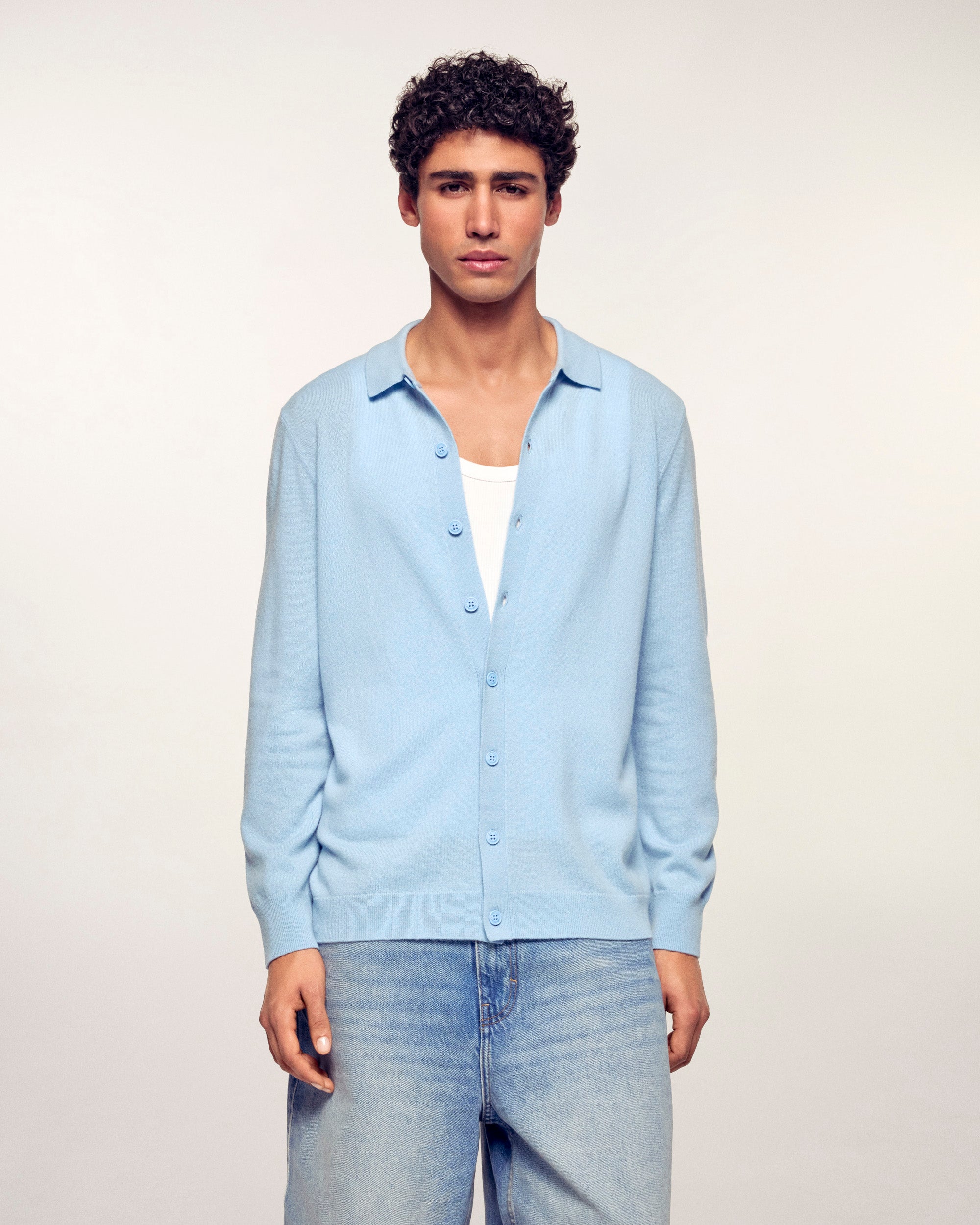 Long Sleeve Shirt (S26 / HOMME / Baby blue)