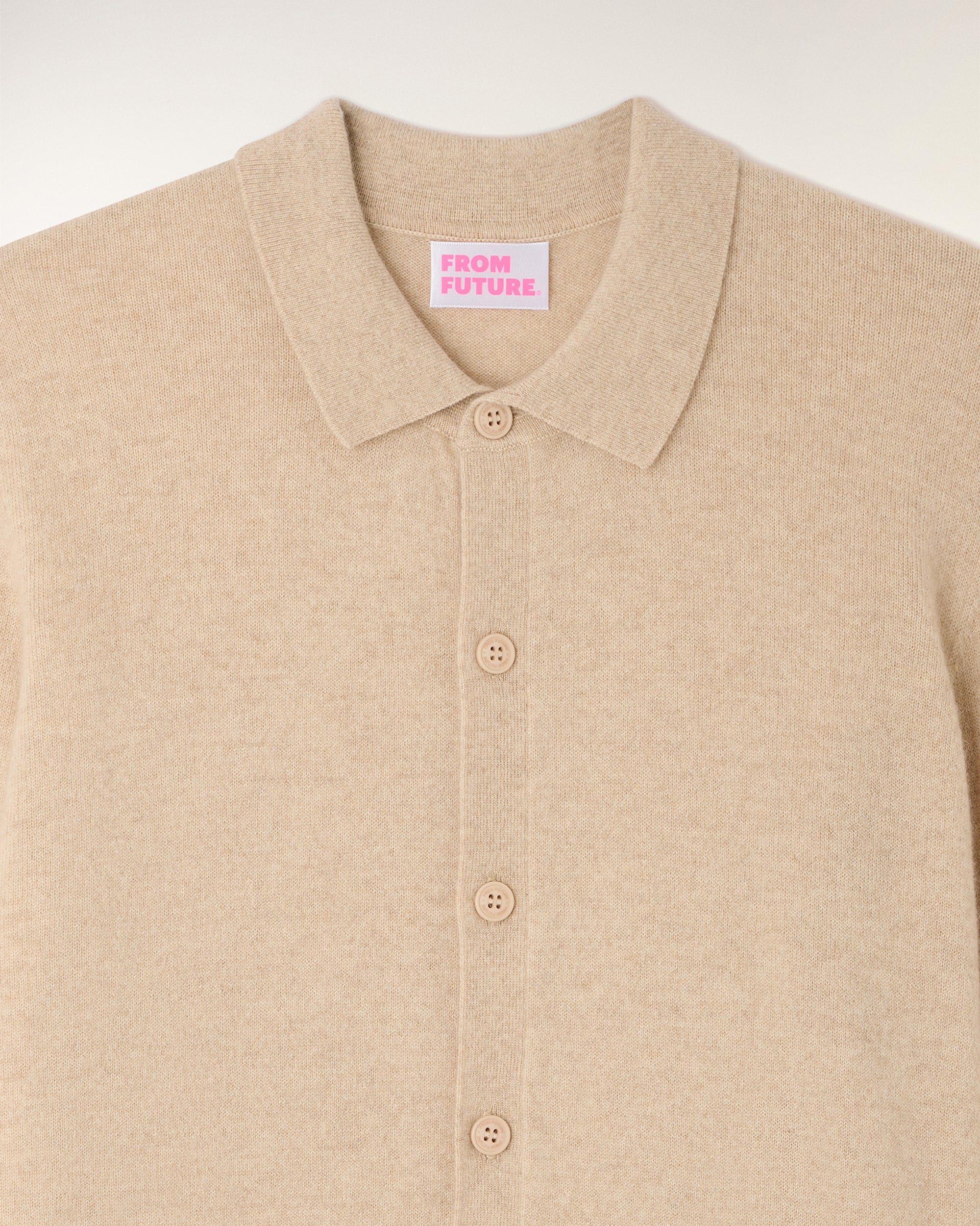 Long Sleeve Shirt (S26 / HOMME / Beige Chiné)