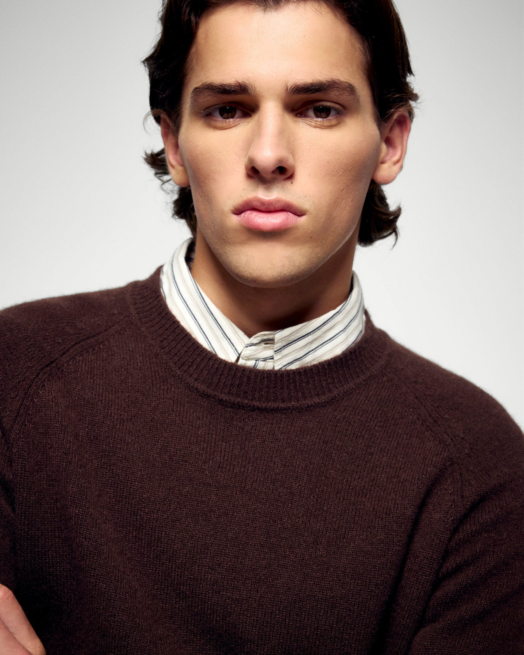Crewneck Sweater (H25 / HOMME / Chocolate)