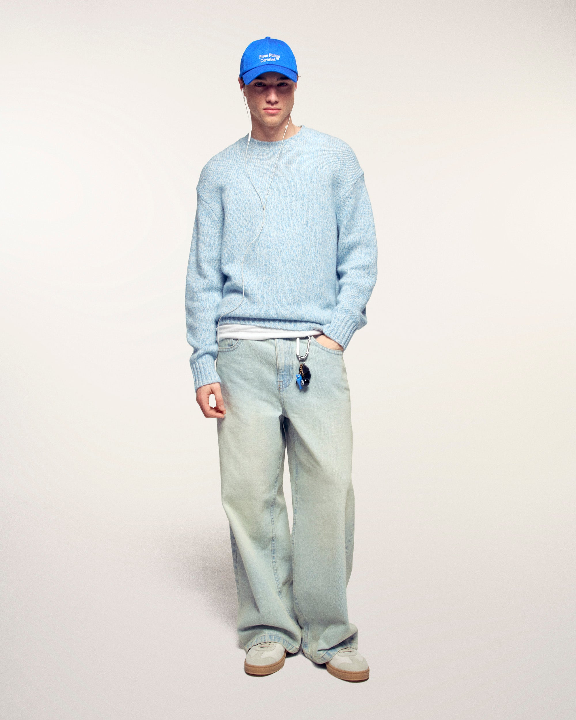 Crewneck Sweater (S26/ HOMME/ Wavy Blue Mouline)