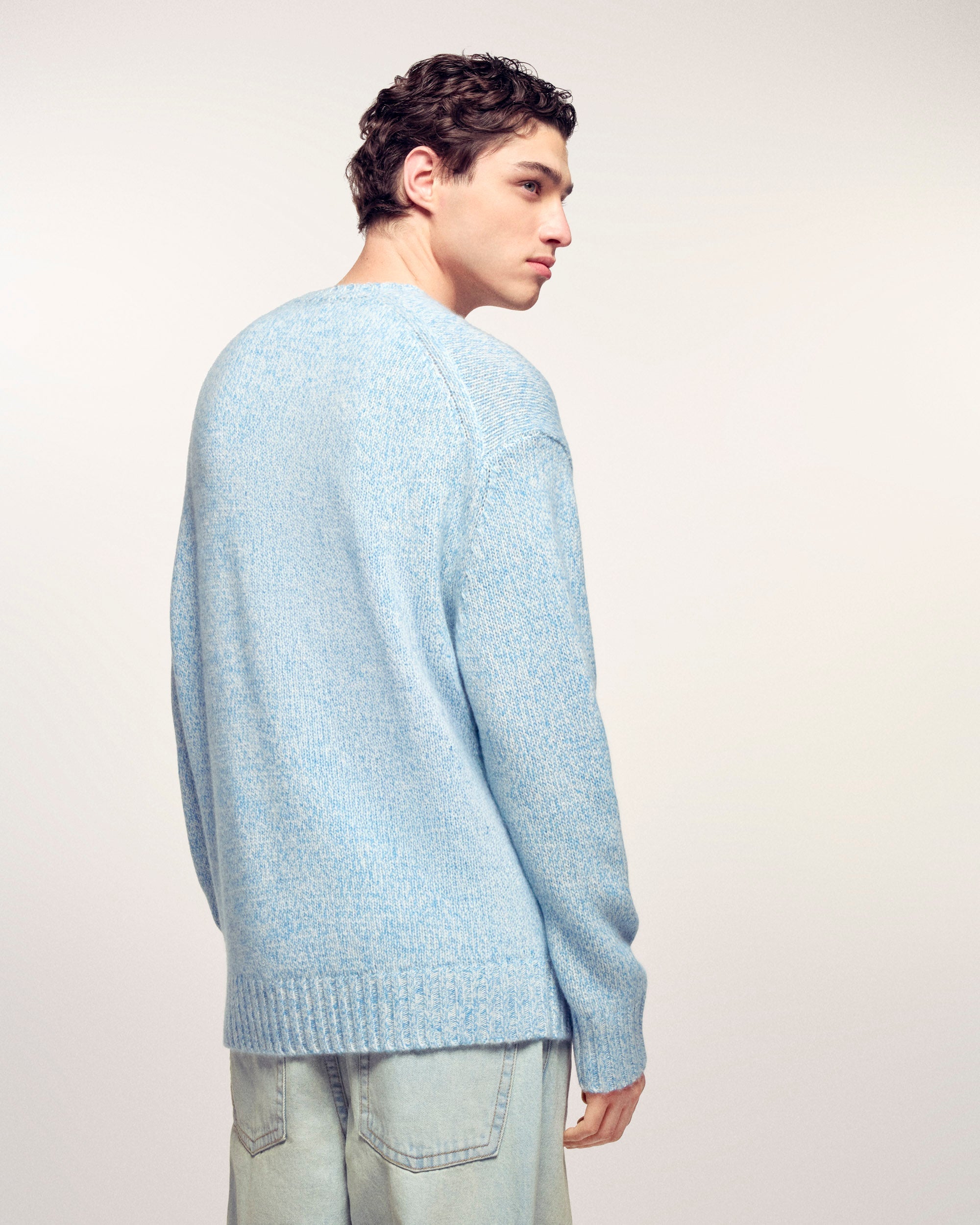 Crewneck Sweater (S26/ HOMME/ Wavy Blue Mouline)
