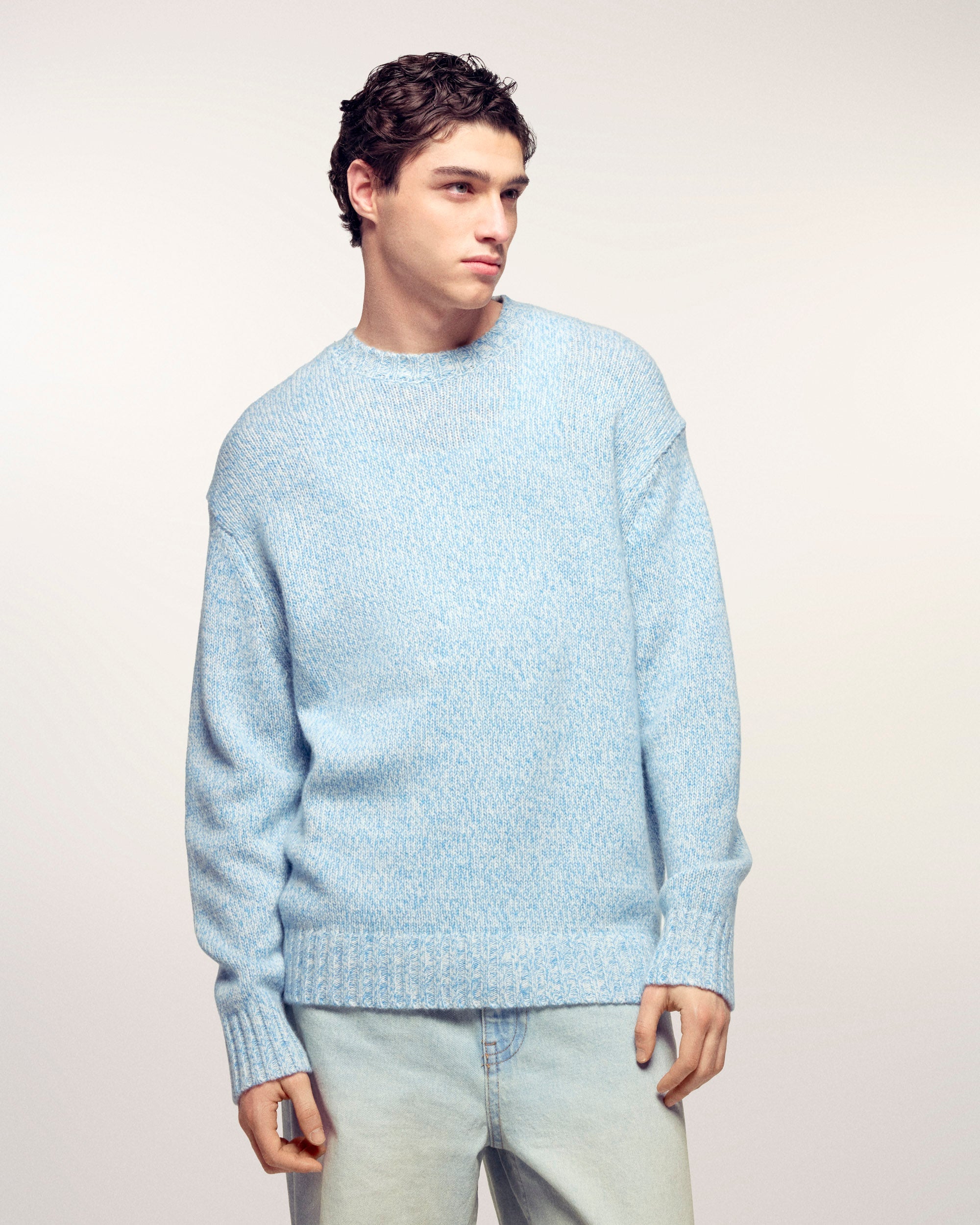 Crewneck Sweater (S26/ HOMME/ Wavy Blue Mouline)