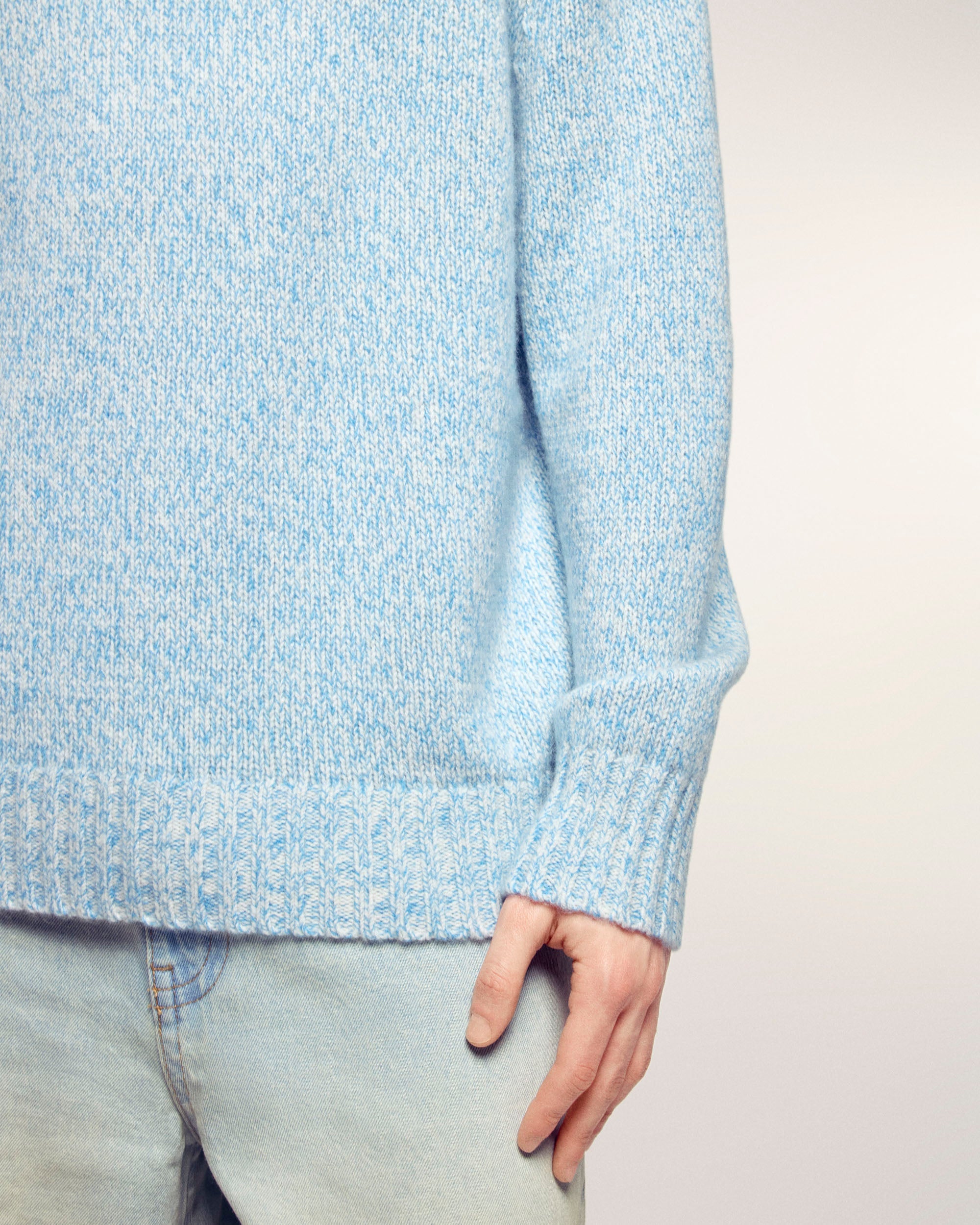 Crewneck Sweater (S26/ HOMME/ Wavy Blue Mouline)