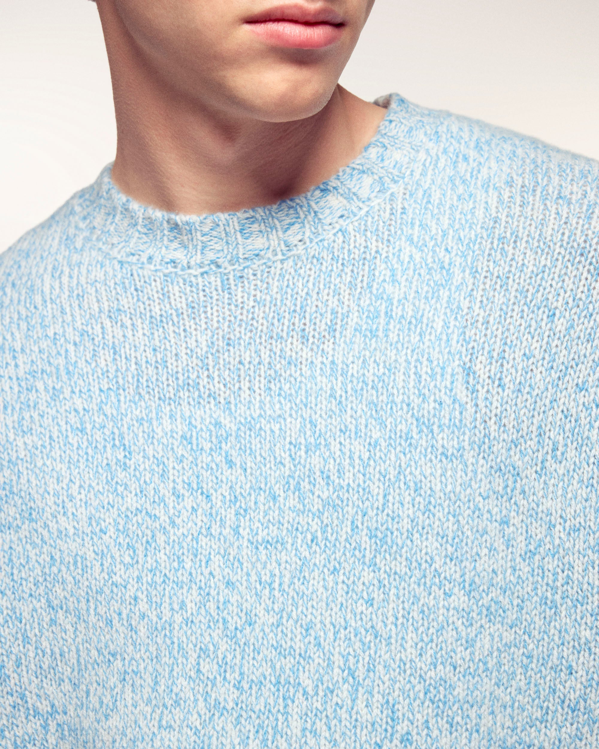 Crewneck Sweater (S26/ HOMME/ Wavy Blue Mouline)