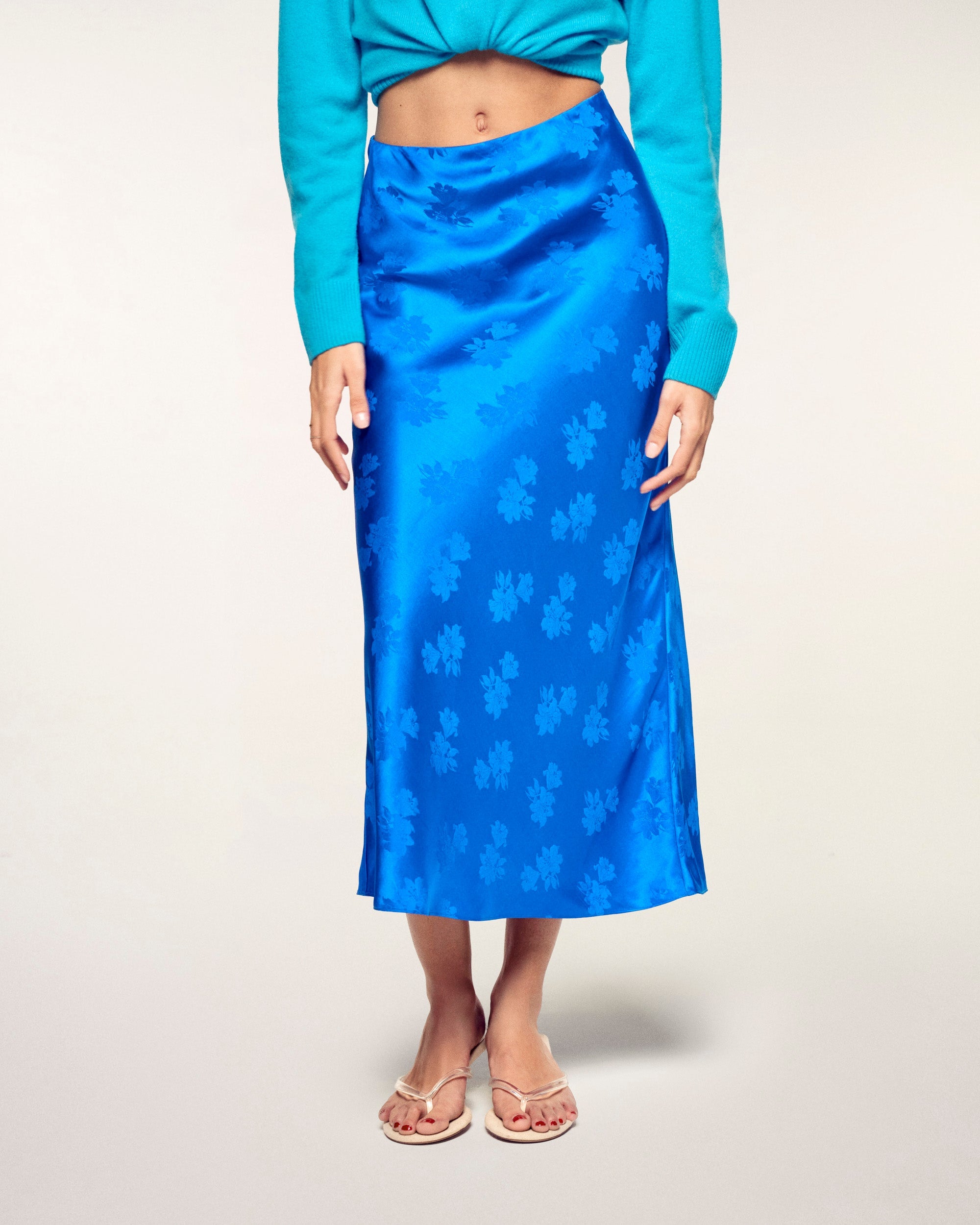 Midi Skirt (S26 / FEMME / Ocean Jacquard)