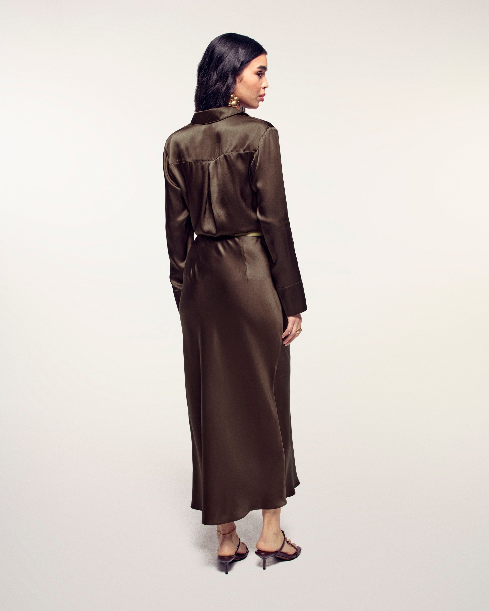 Mid-Length Skirt (S26/ FEMME/ Chocolat)