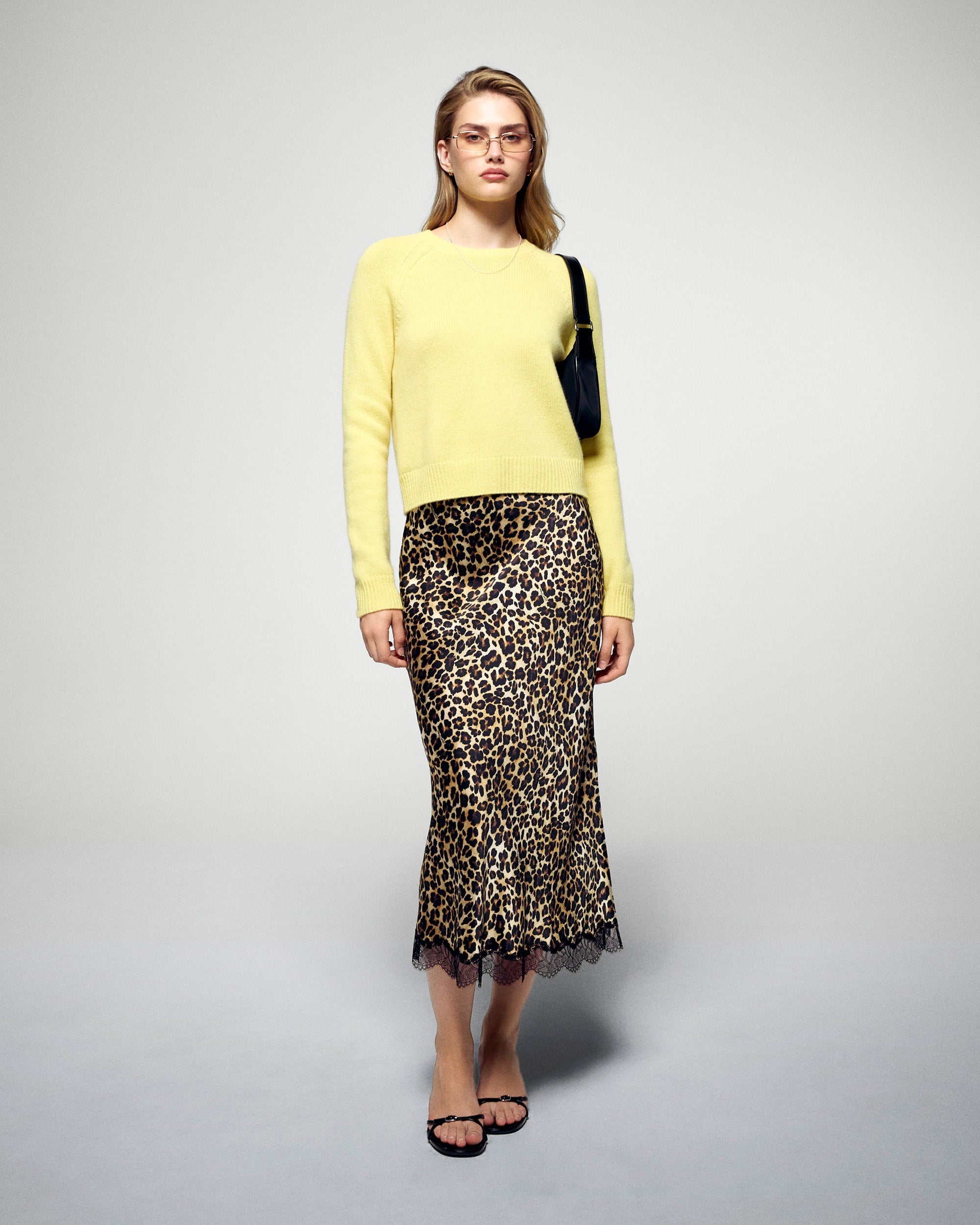 Mid-Length Skirt (H25 / FEMME / Winter Leopard)