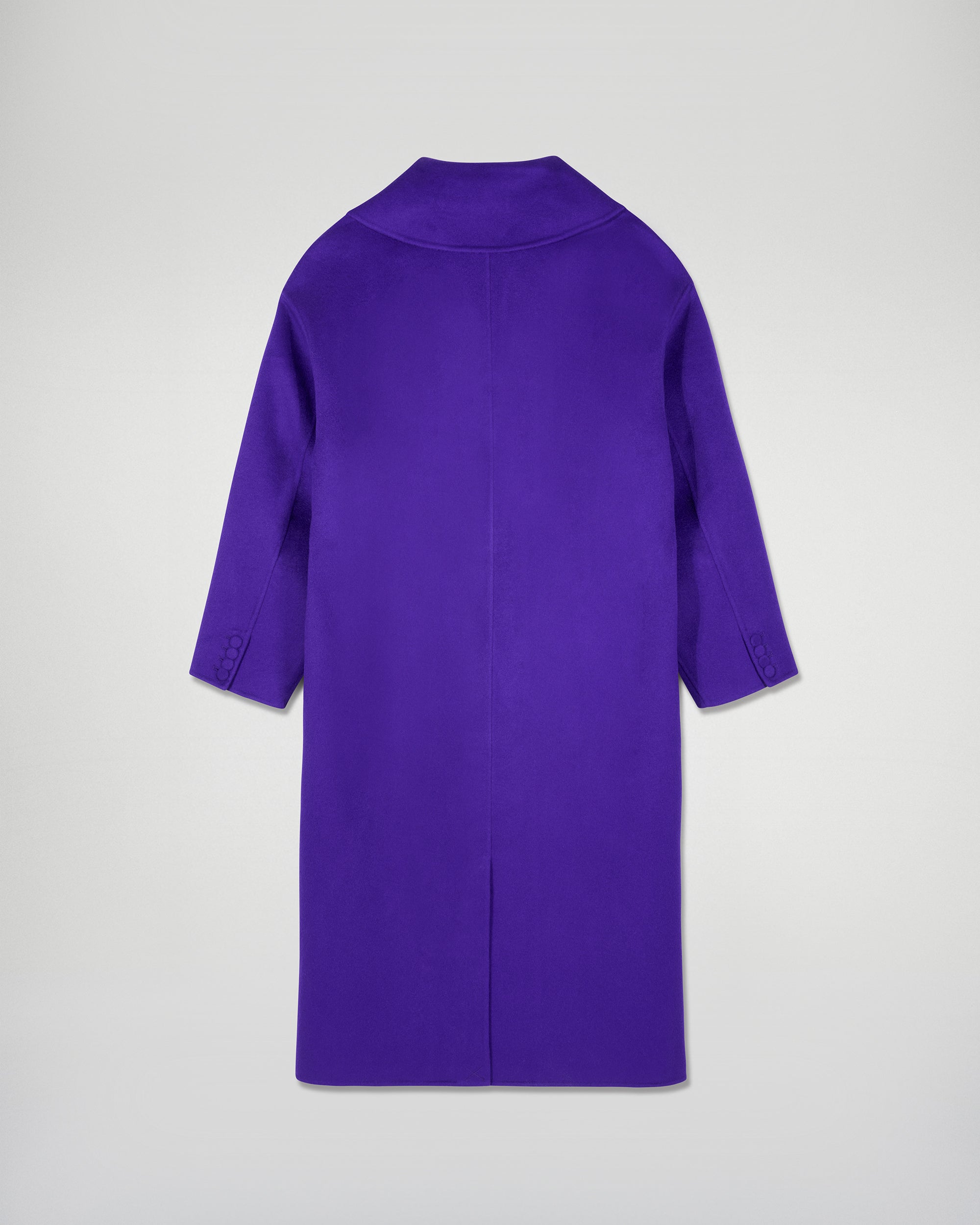 Outerwear Double-Breasted Coat (H25 / FEMME / Velvet Purple)