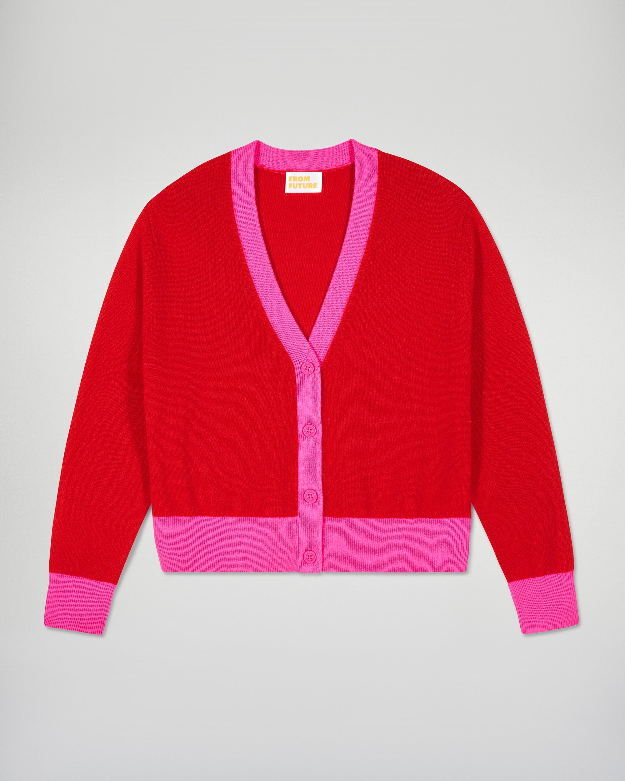 Cardigan sweater (H25 / FEMME / Hot Red)