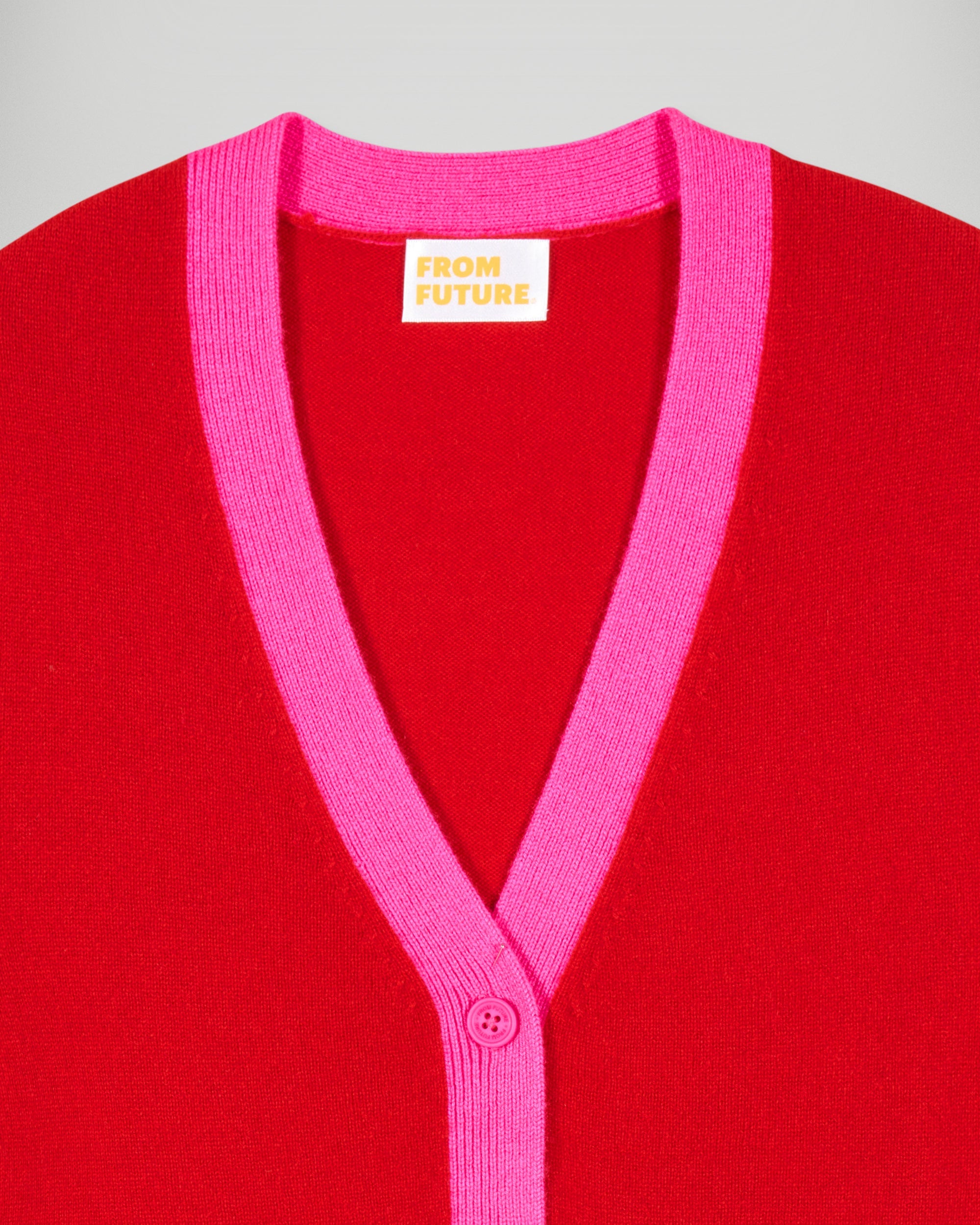 Cardigan sweater (H25 / FEMME / Hot Red)