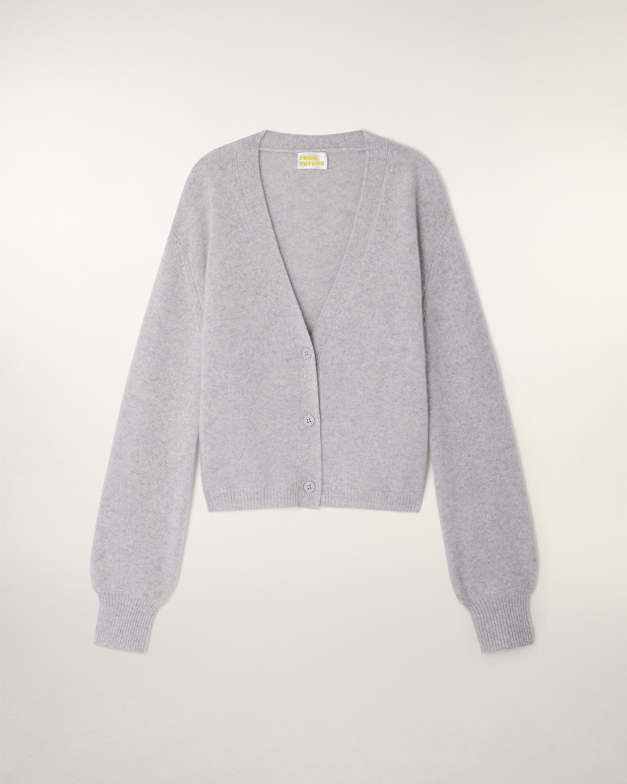 Cardigan Sweater (S26 / FEMME / Gris Chiné Clair)