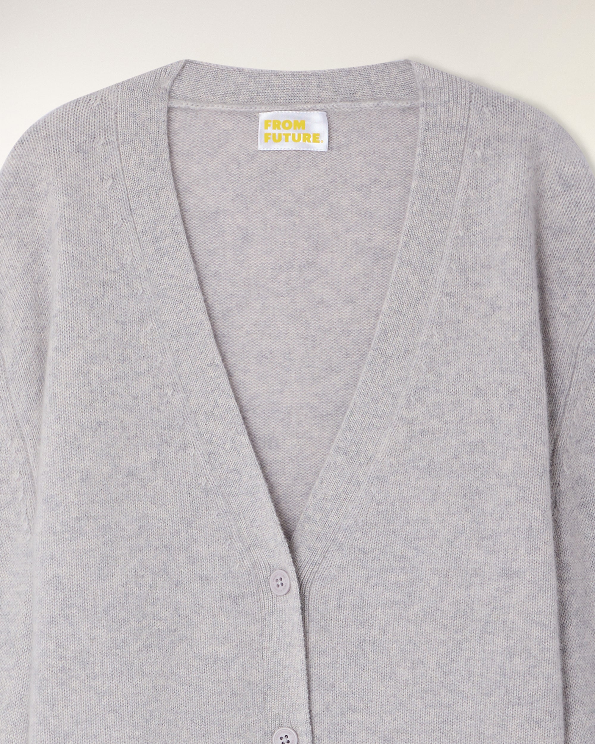 Cardigan Sweater (S26 / FEMME / Gris Chiné Clair)