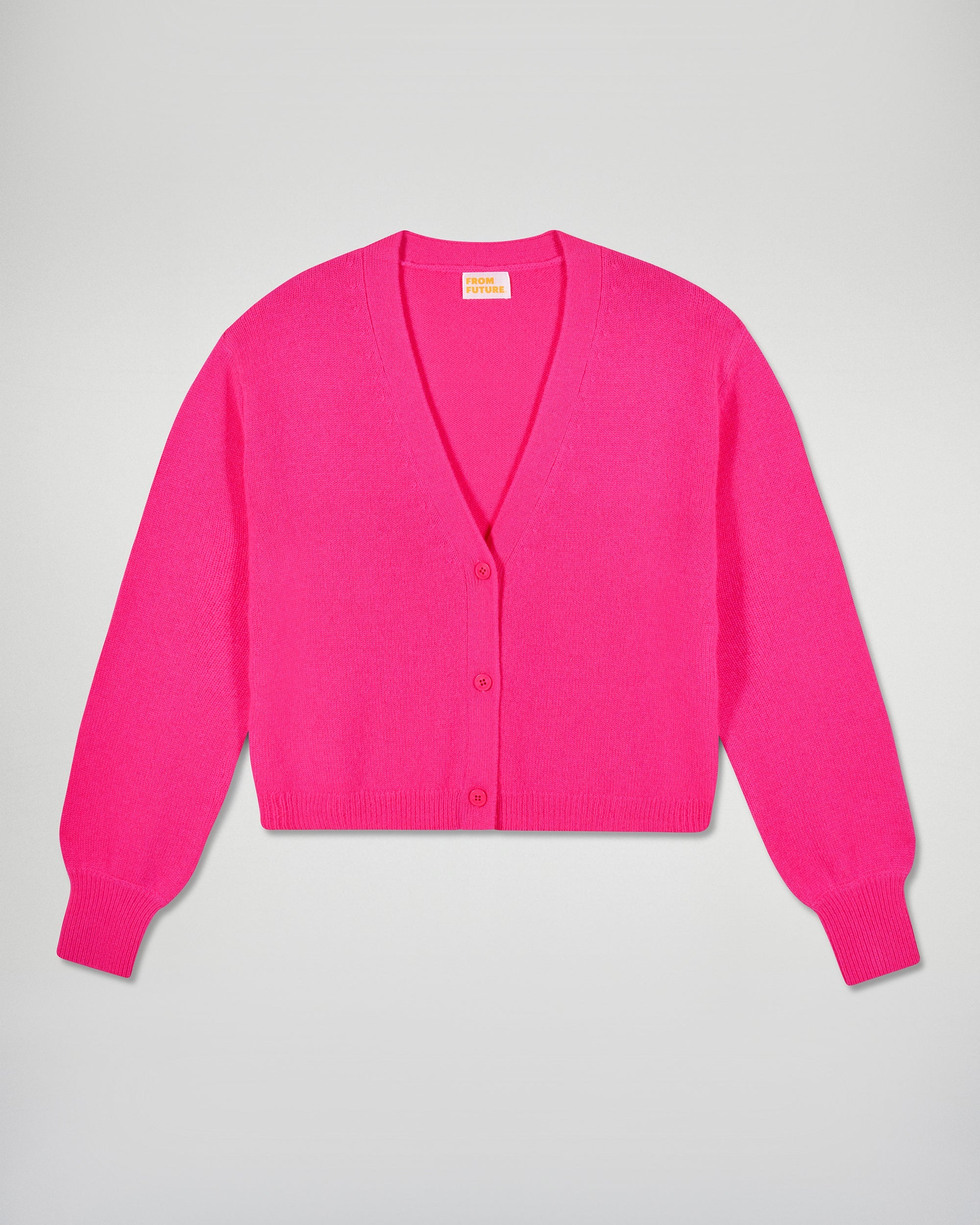 Cardigan sweater (H25 / FEMME / Solar Pink)