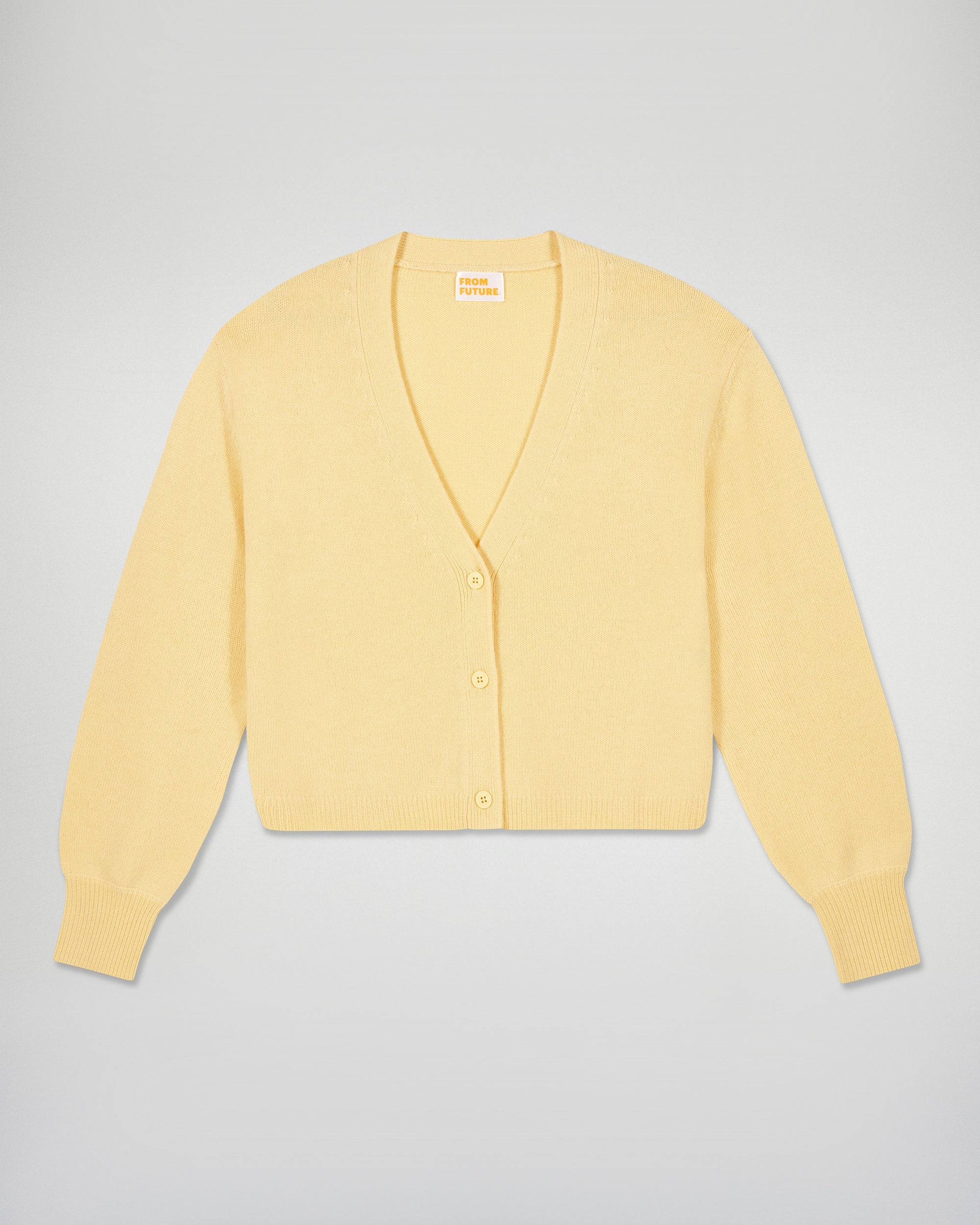 Cardigan Sweater (H25 / WOMEN / Creamy Yellow)