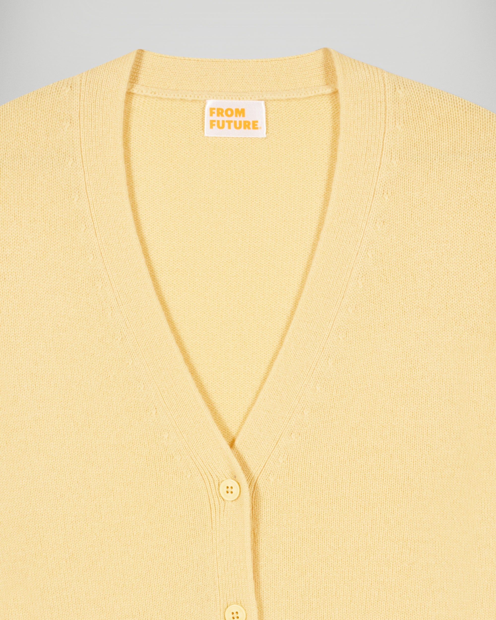 Cardigan Sweater (H25 / WOMEN / Creamy Yellow)