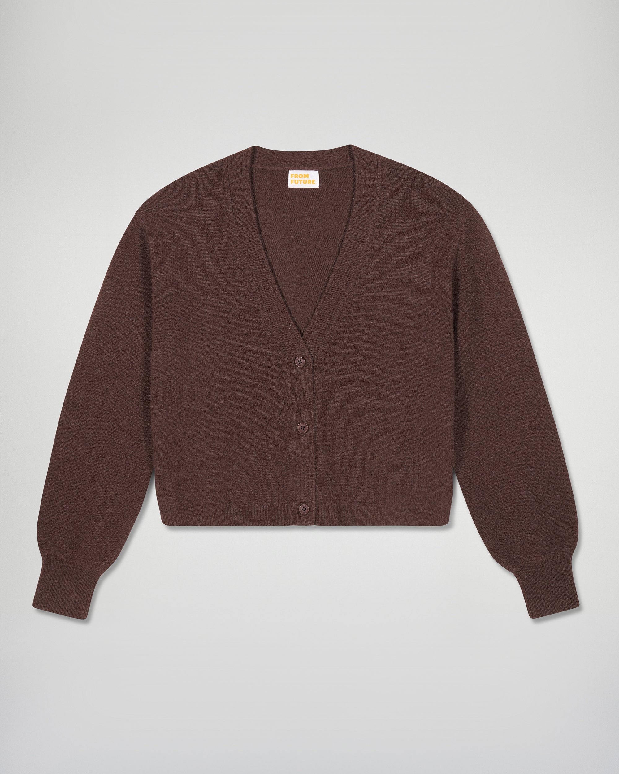 Cardigan Sweater (H25 / WOMEN / Chocolate)