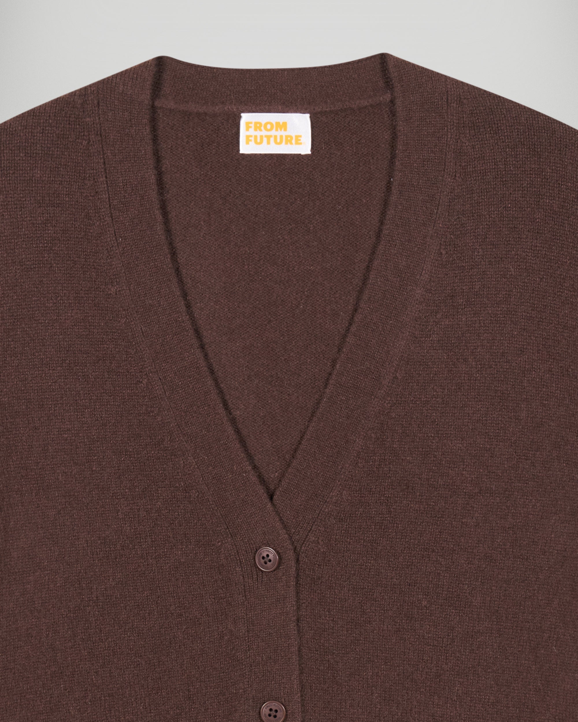 Cardigan Sweater (H25 / WOMEN / Chocolate)