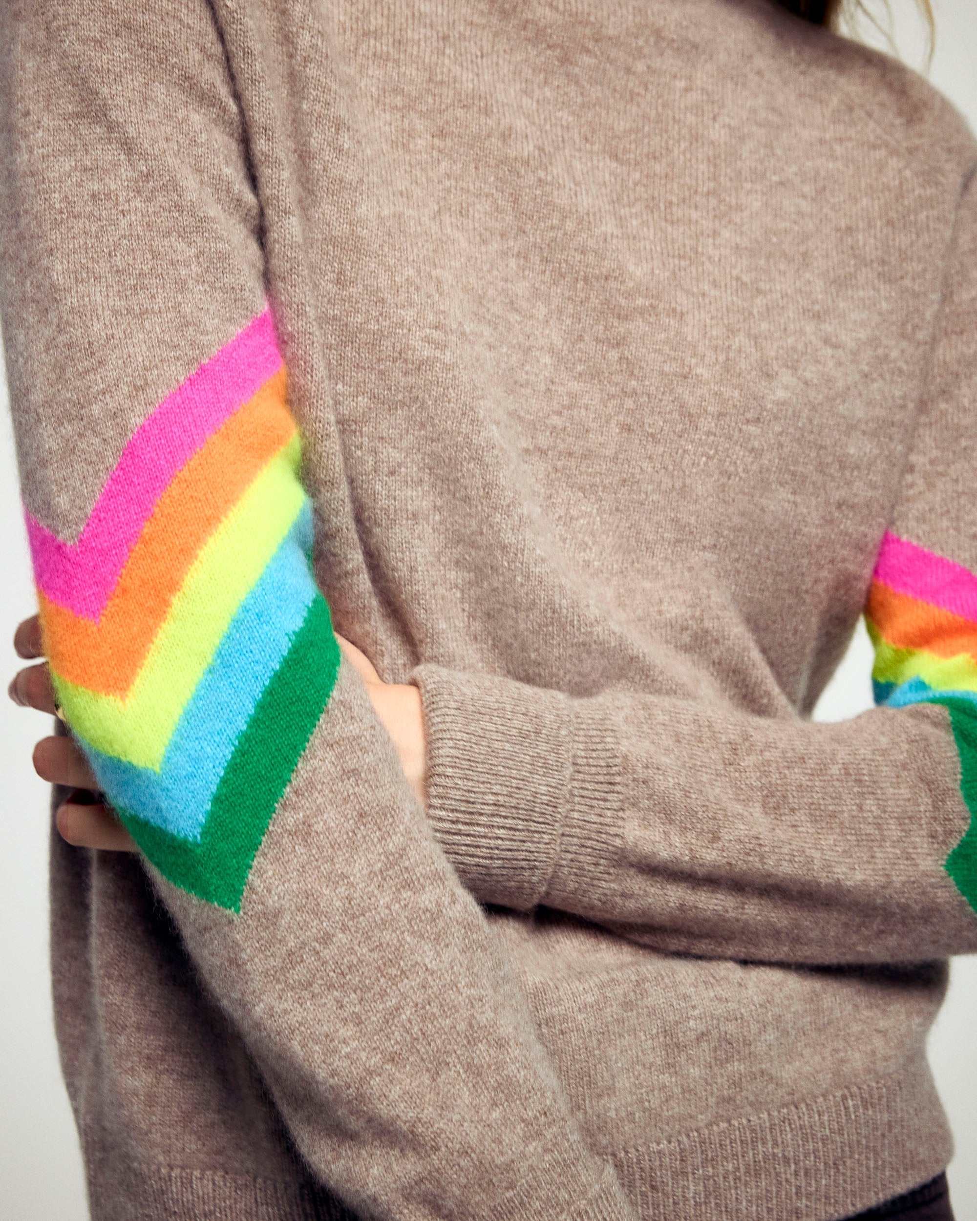 Mock Neck Sweater (H25 / FEMME / Taupe)