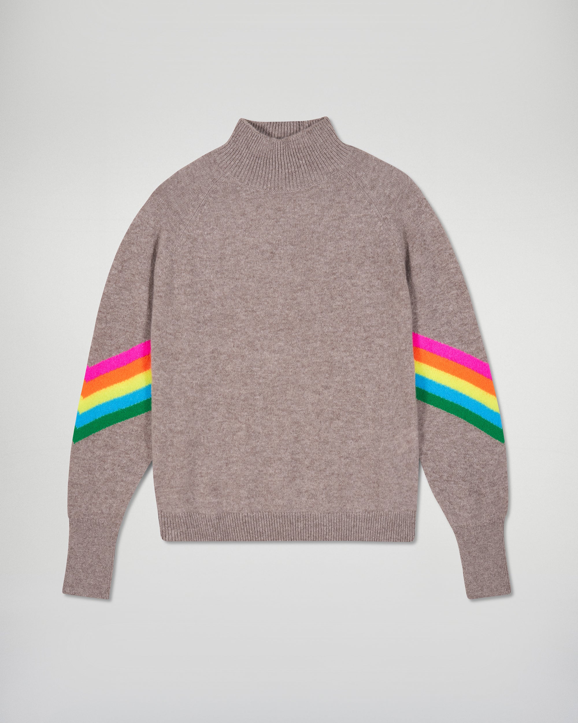 Mock Neck Sweater (H25 / FEMME / Taupe)