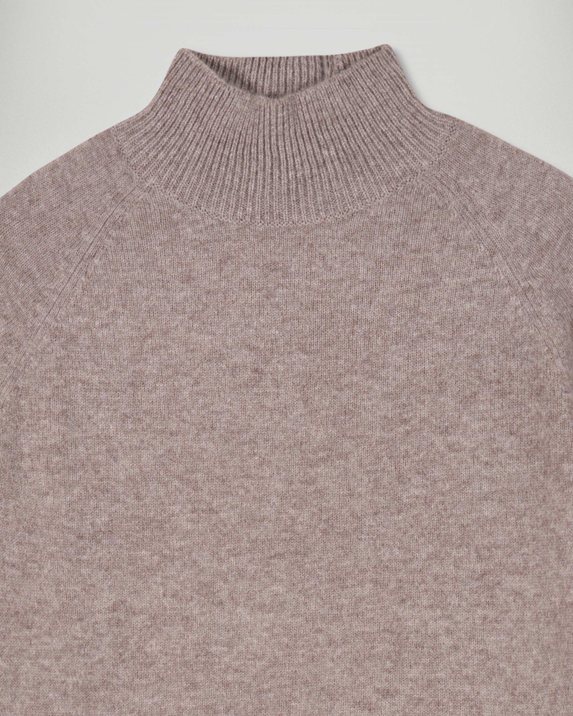 Mock Neck Sweater (H25 / FEMME / Taupe)
