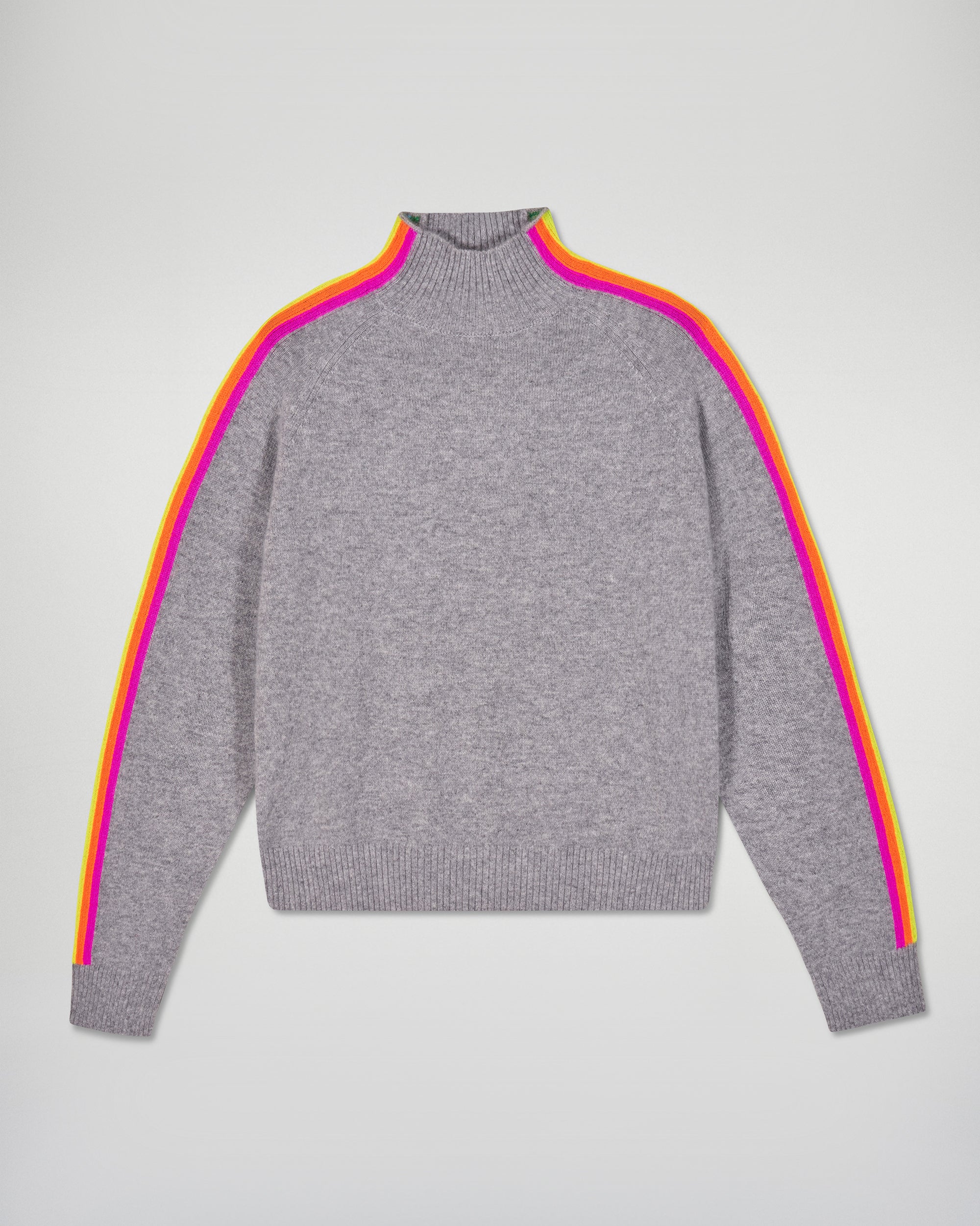 Mock Neck Sweater (H25 / FEMME / Dark Heather Gray)