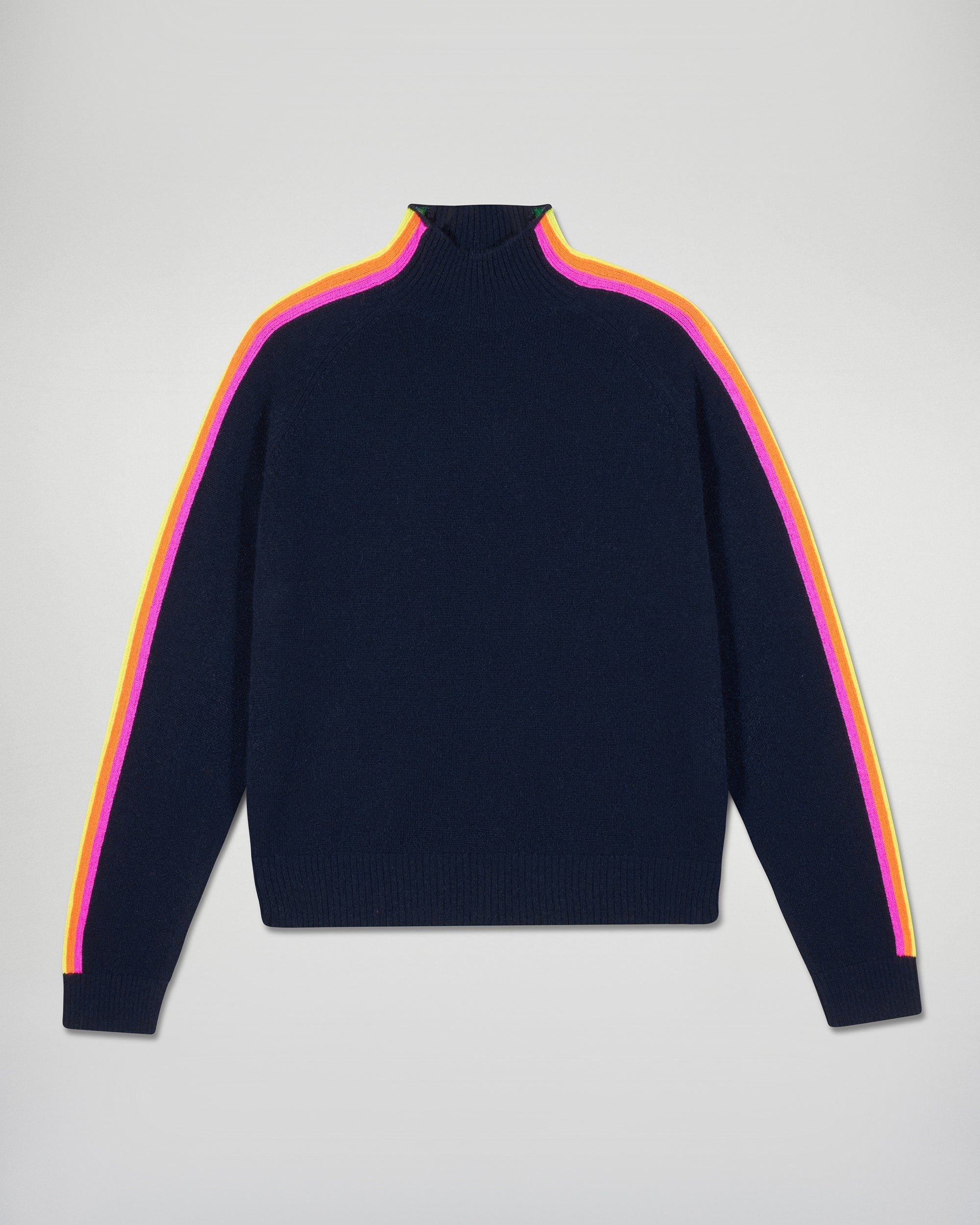 Mock Neck Sweater (H25 / FEMME / Navy)