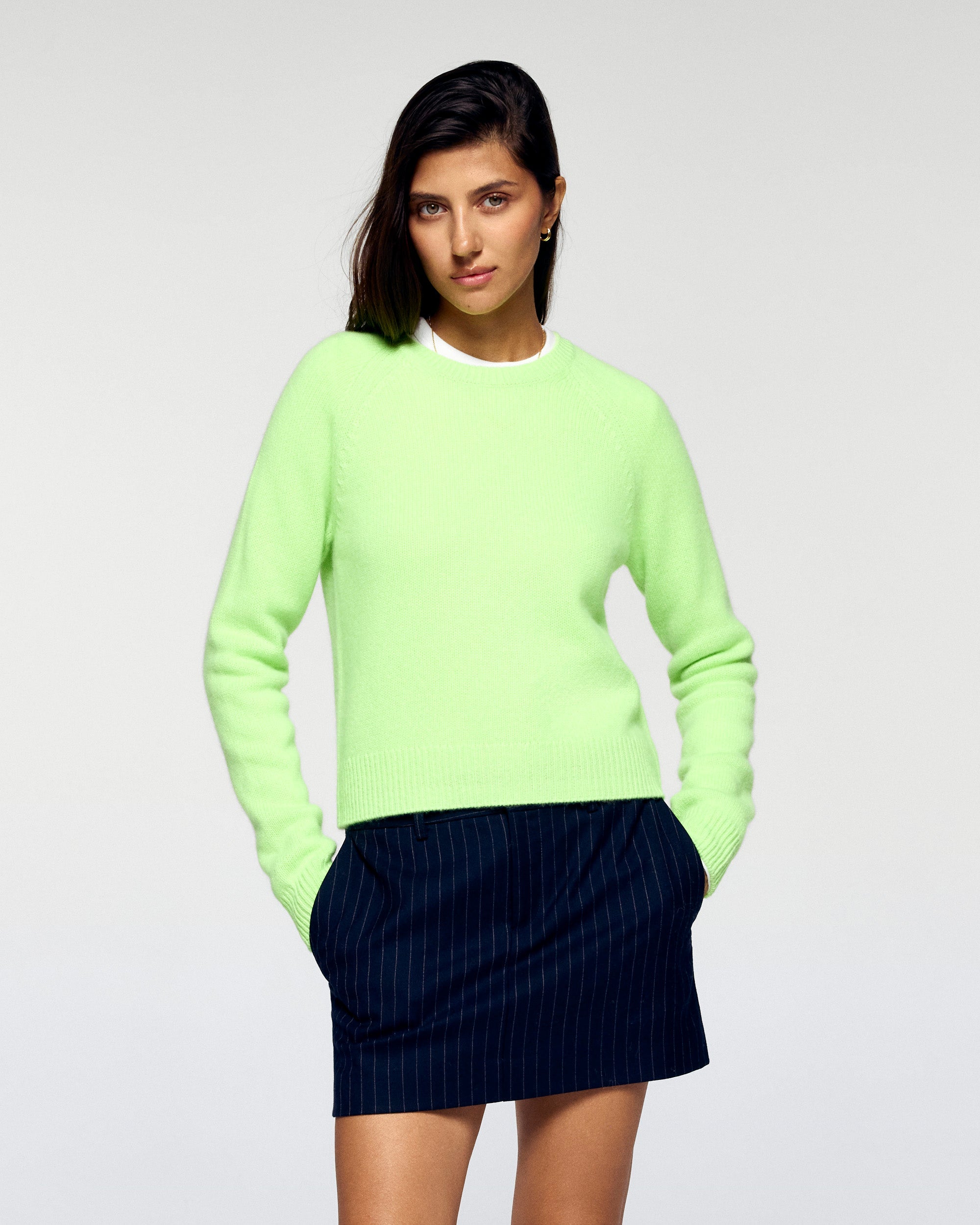 Crewneck Sweater (H25 / FEMME / Candy Green)