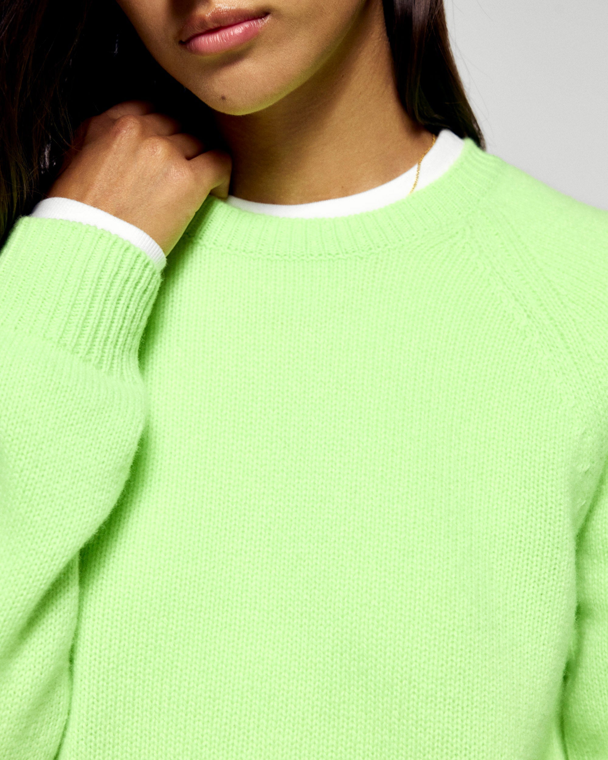 Crewneck Sweater (H25 / FEMME / Candy Green)