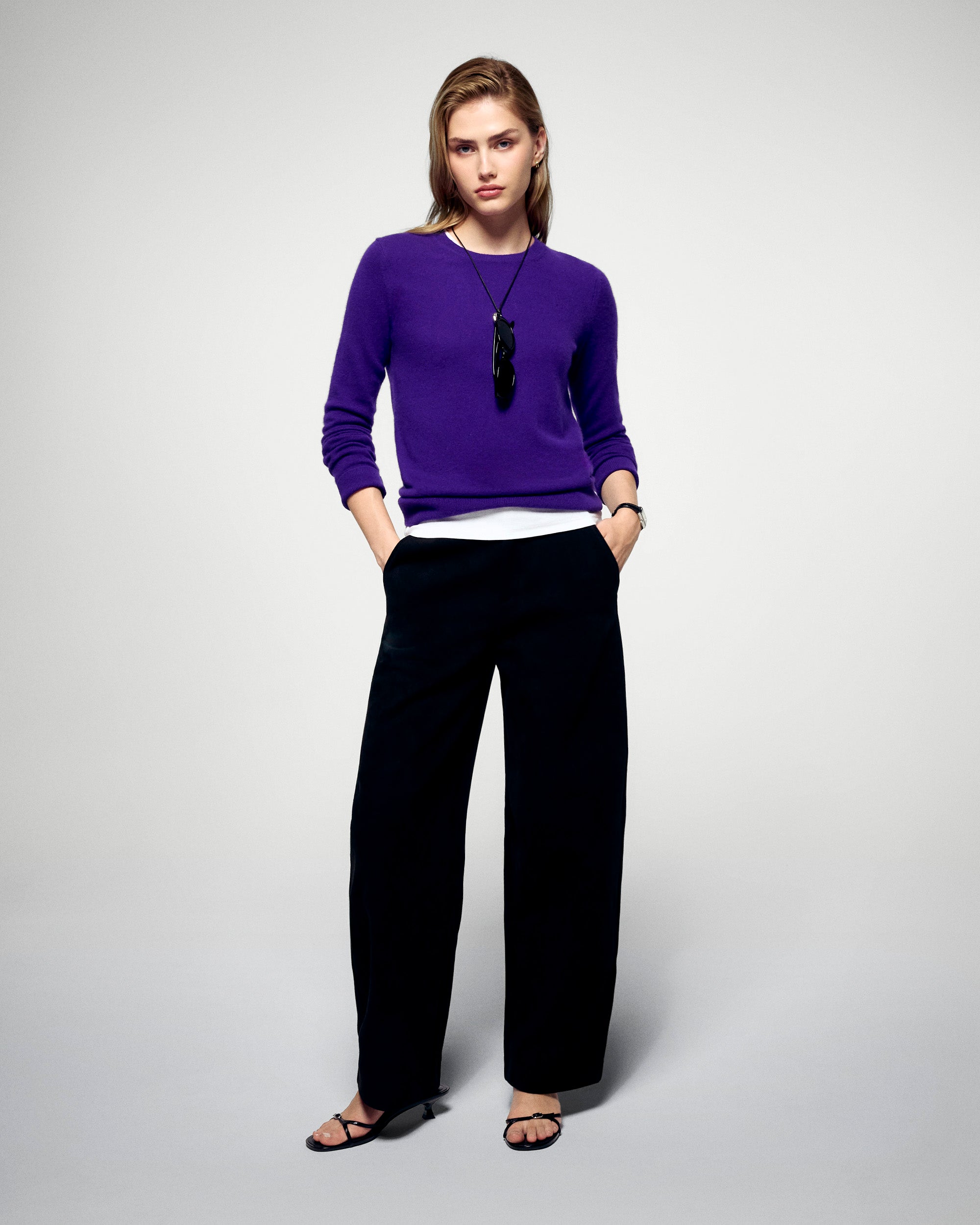 Crewneck Sweaters (H25 / FEMME / Velvet Purple)