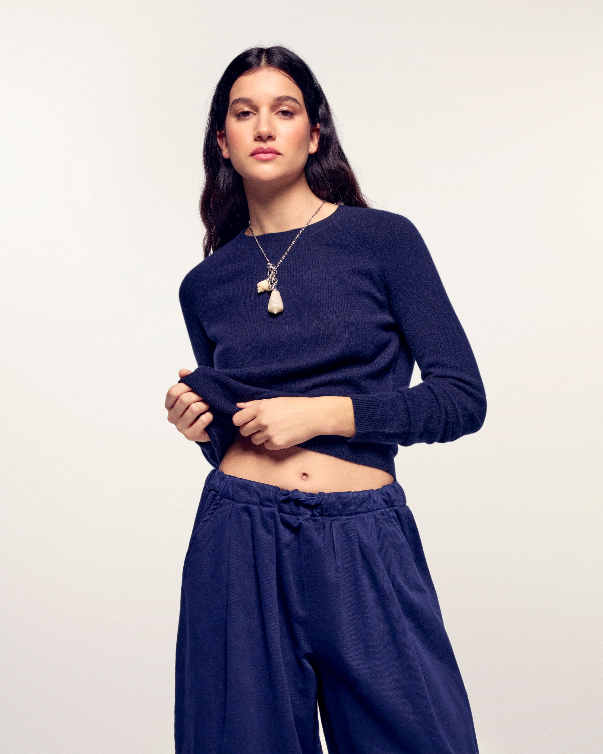 Crewneck Sweater (S26 / FEMME / Navy)