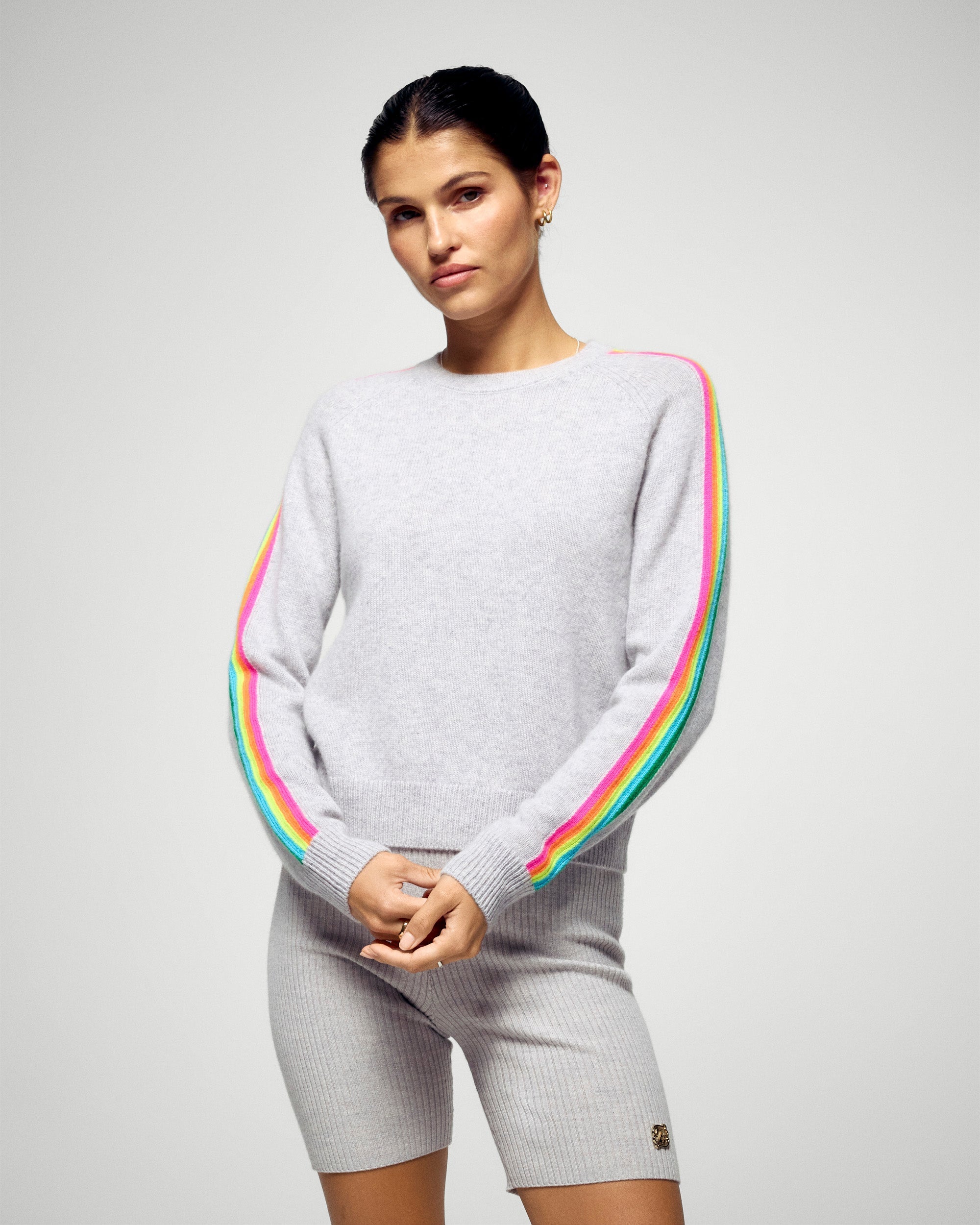 Crewneck Sweaters (H25 / FEMME / Light Heather Gray)