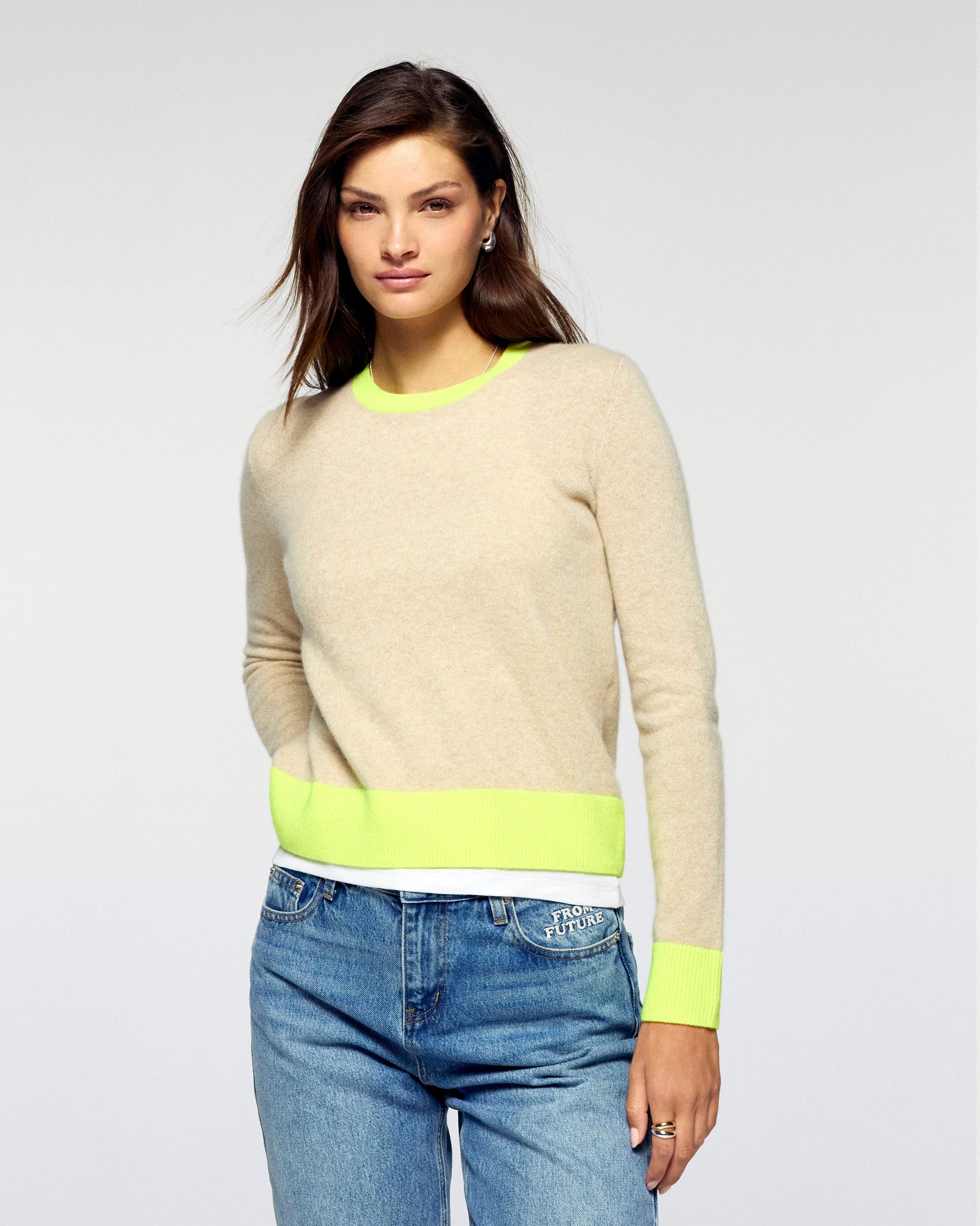 Crewneck Sweater (H25 / FEMME / Heather Beige)