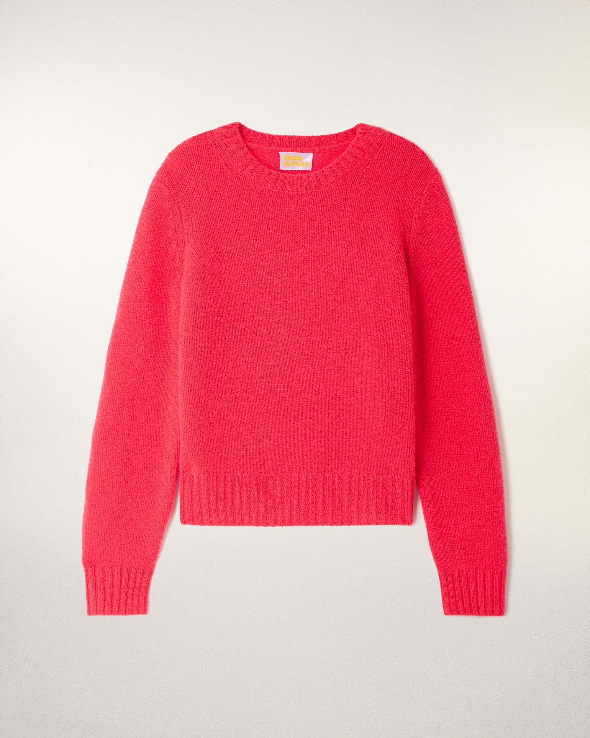 Cropped Crewneck Sweater (S26 / FEMME / Love Coral)