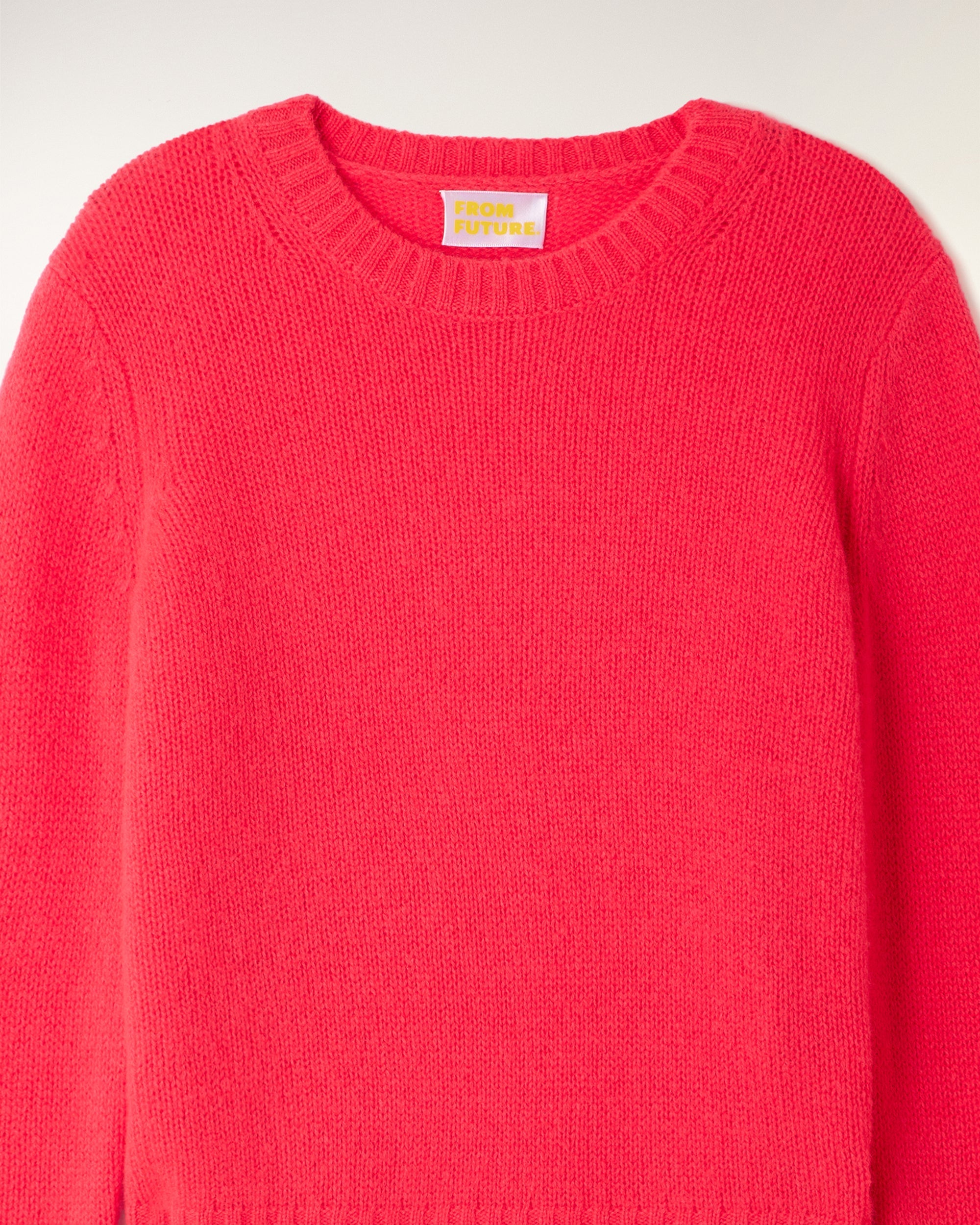 Cropped Crewneck Sweater (S26 / FEMME / Love Coral)